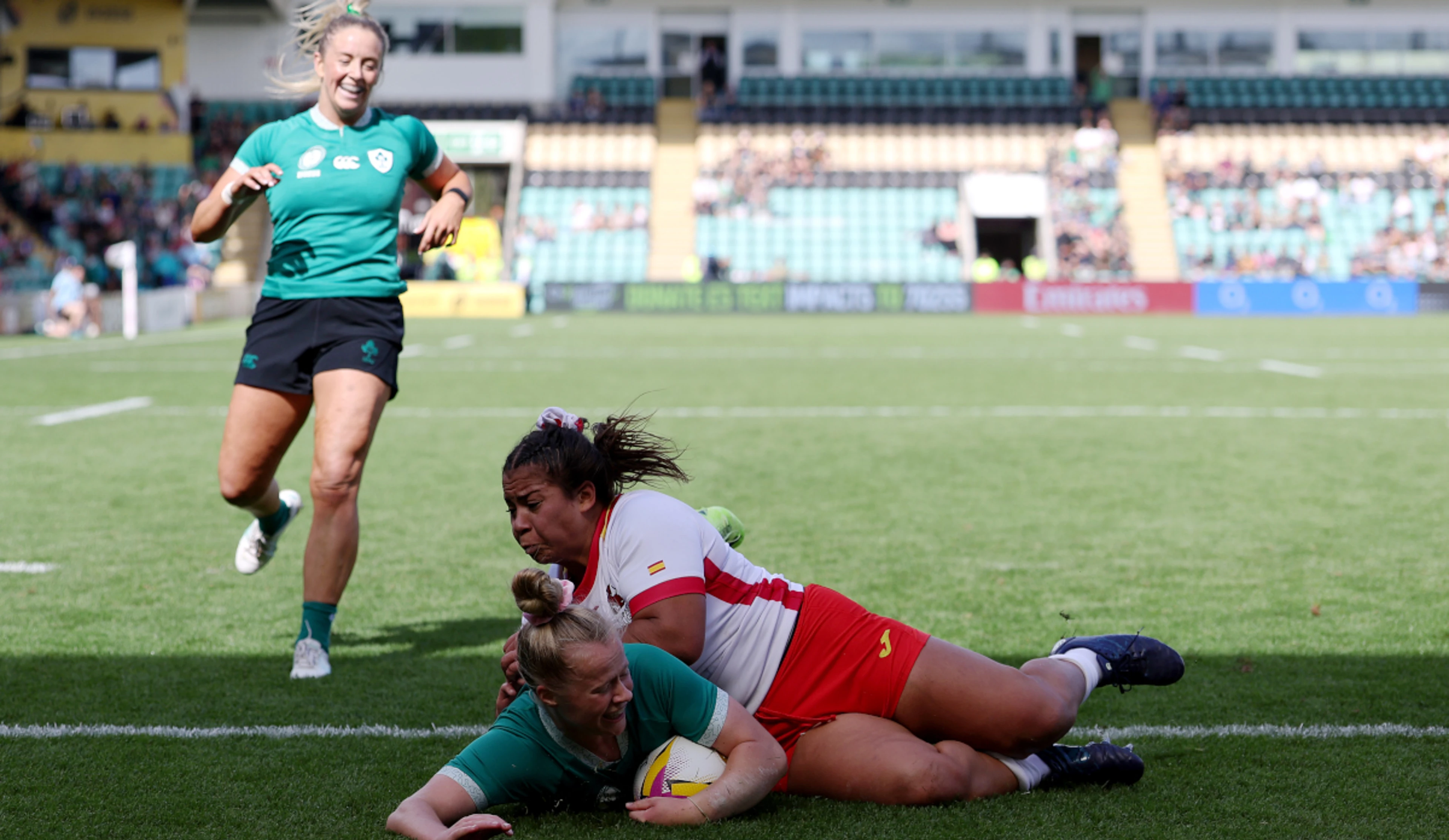 Ireland on verge of Women's Rugby World Cup quarter-finals after seeing off stubborn Spain