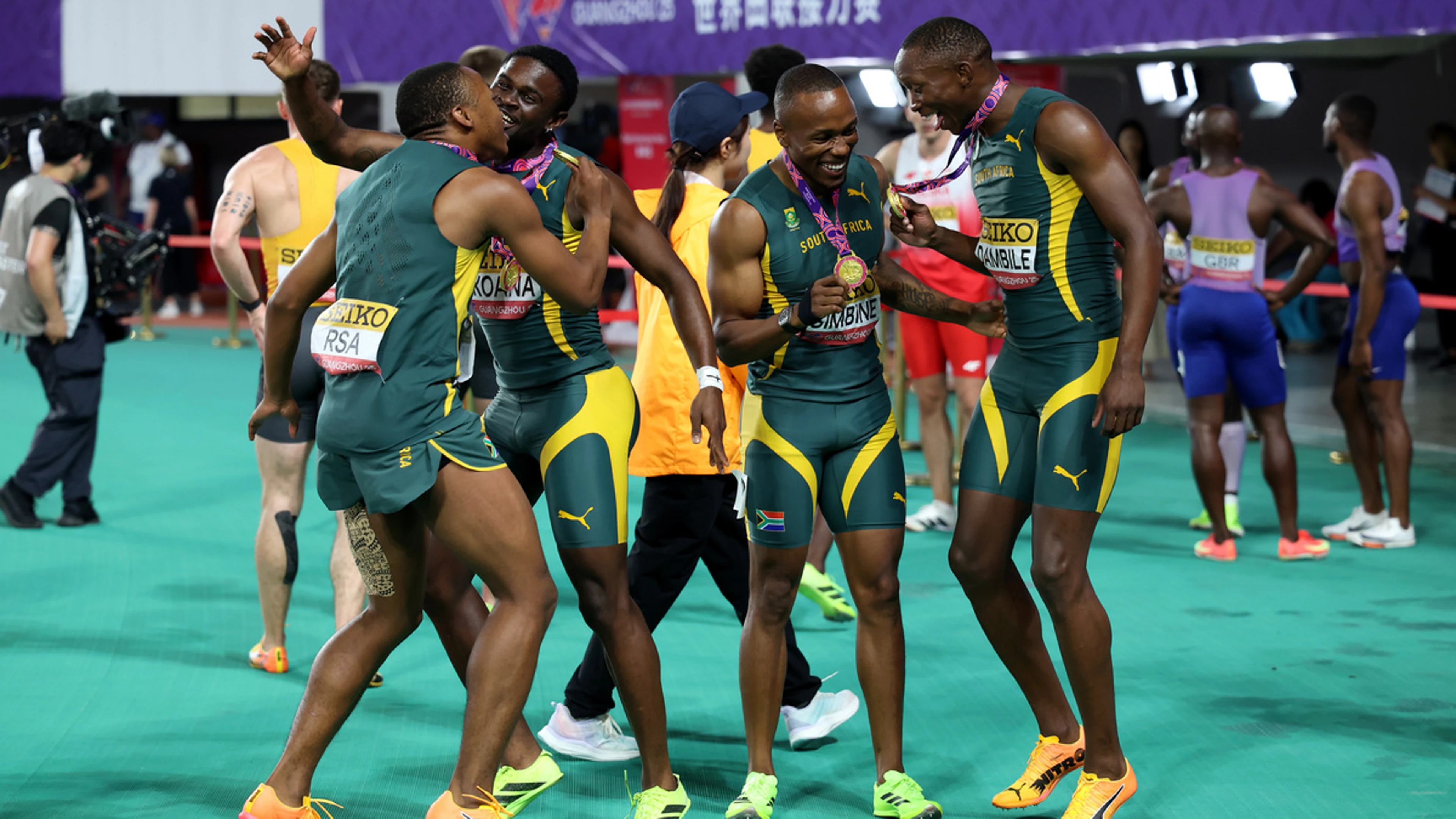 Eduan, Simbine shine at world relays