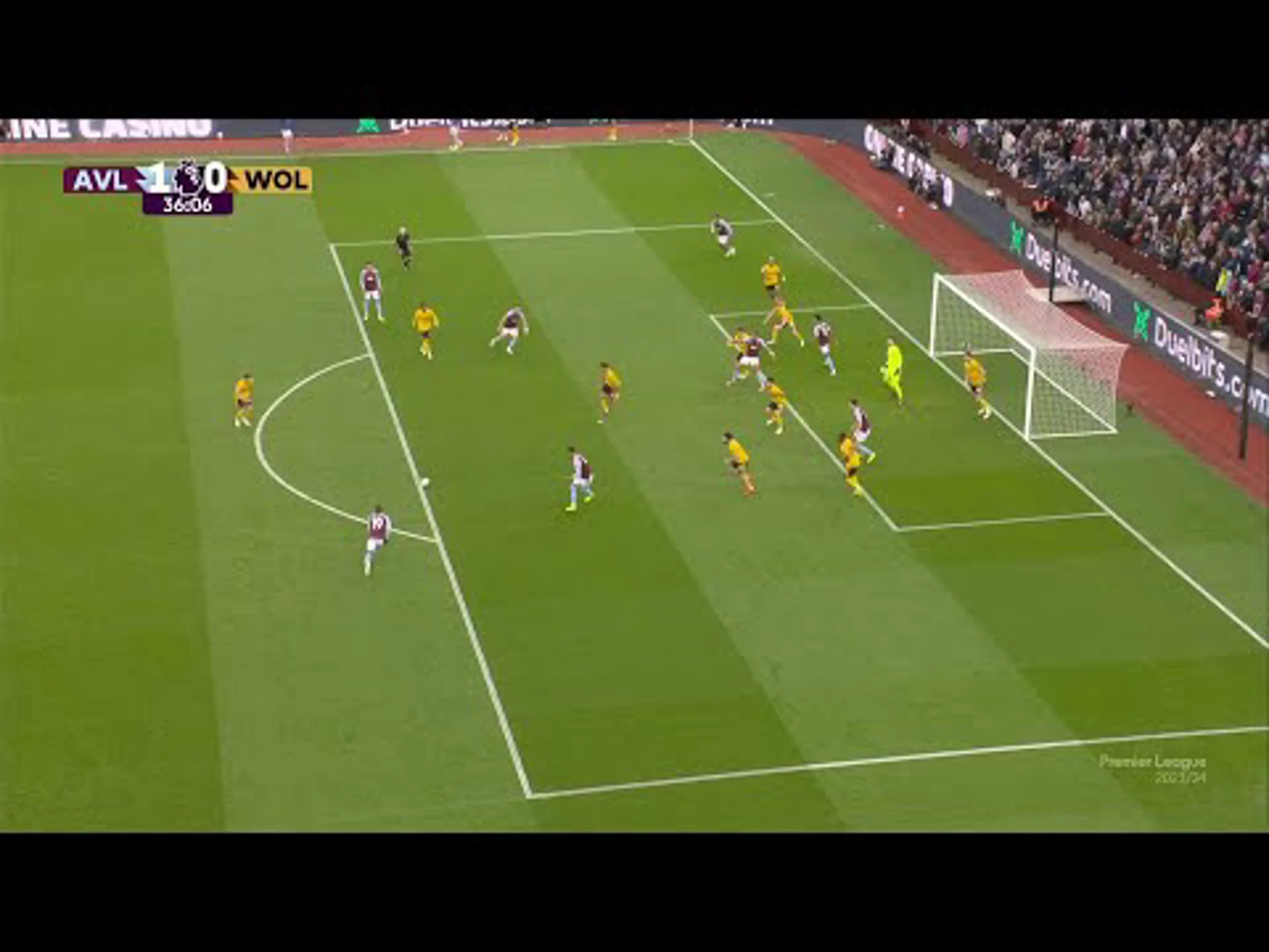 Moussa Diaby | 36ᵗʰ Minute Goal v Wolverhampton