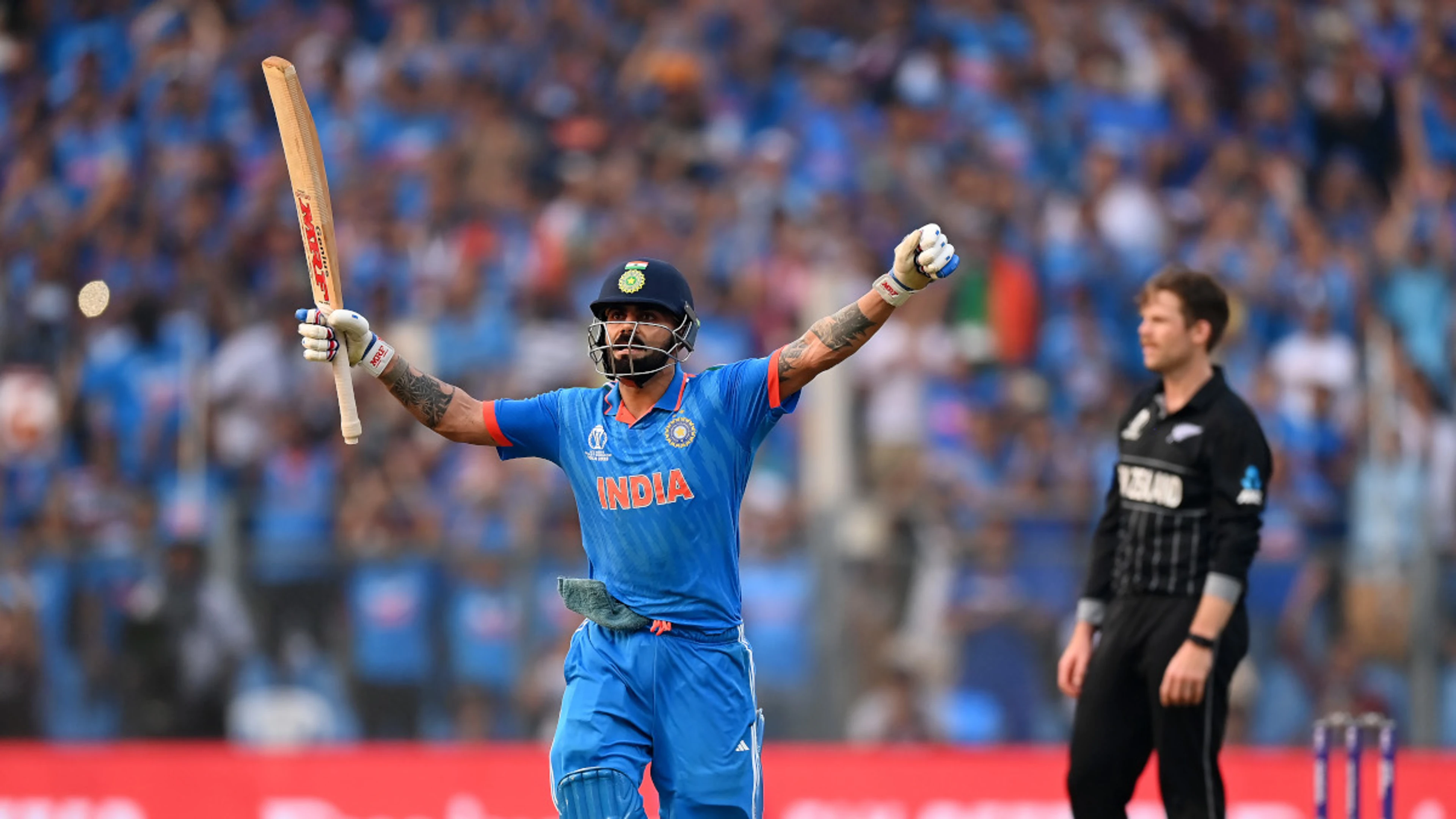 India v Australia head-to-head record