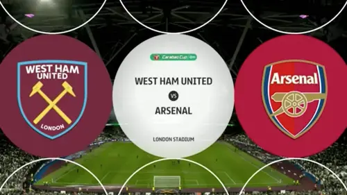 West Ham United v Arsenal | Fourth Round | Match Highlights | Carabao Cup