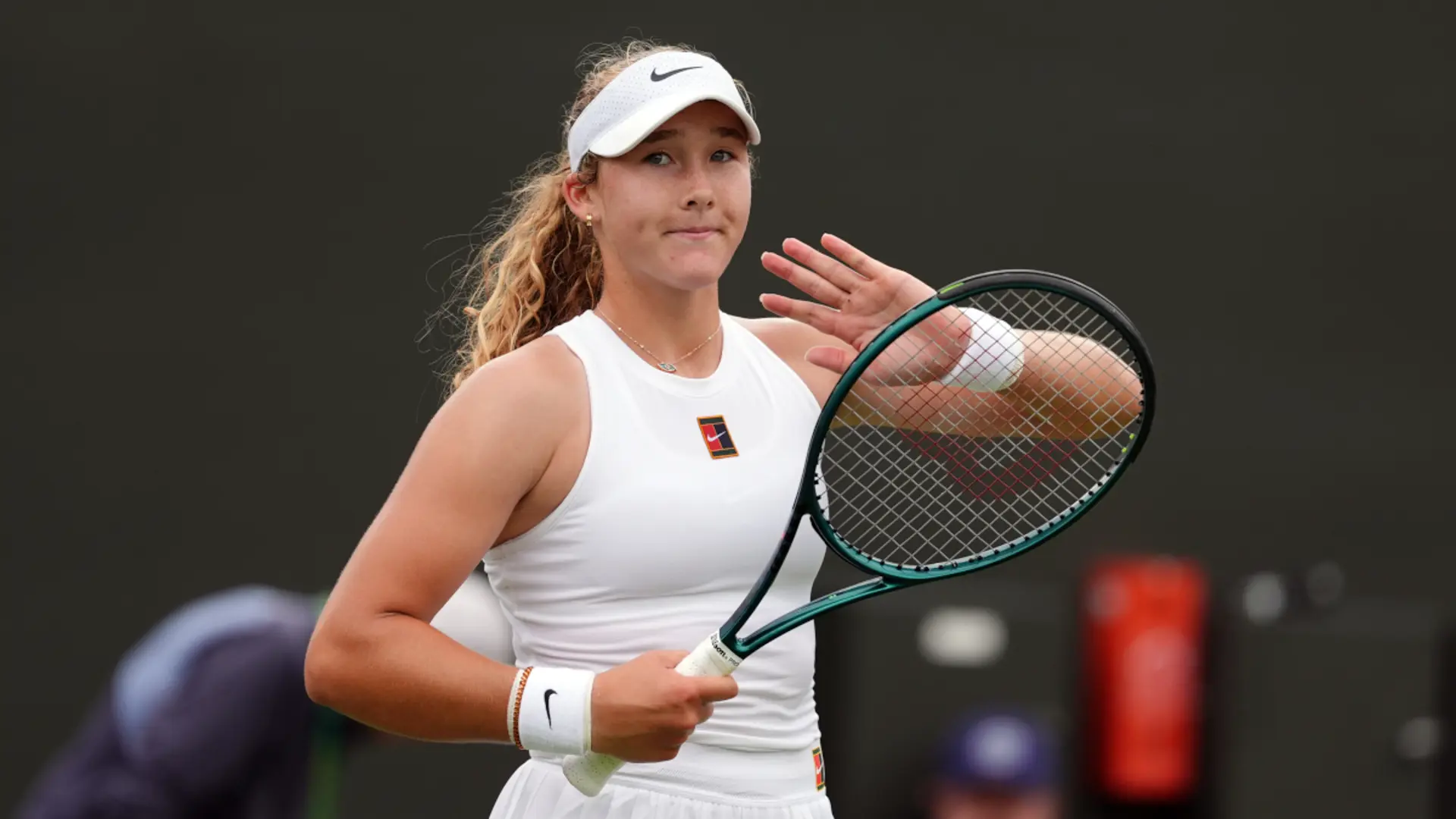Andreeva youngest woman left in Wimbledon women's draw after nervy start