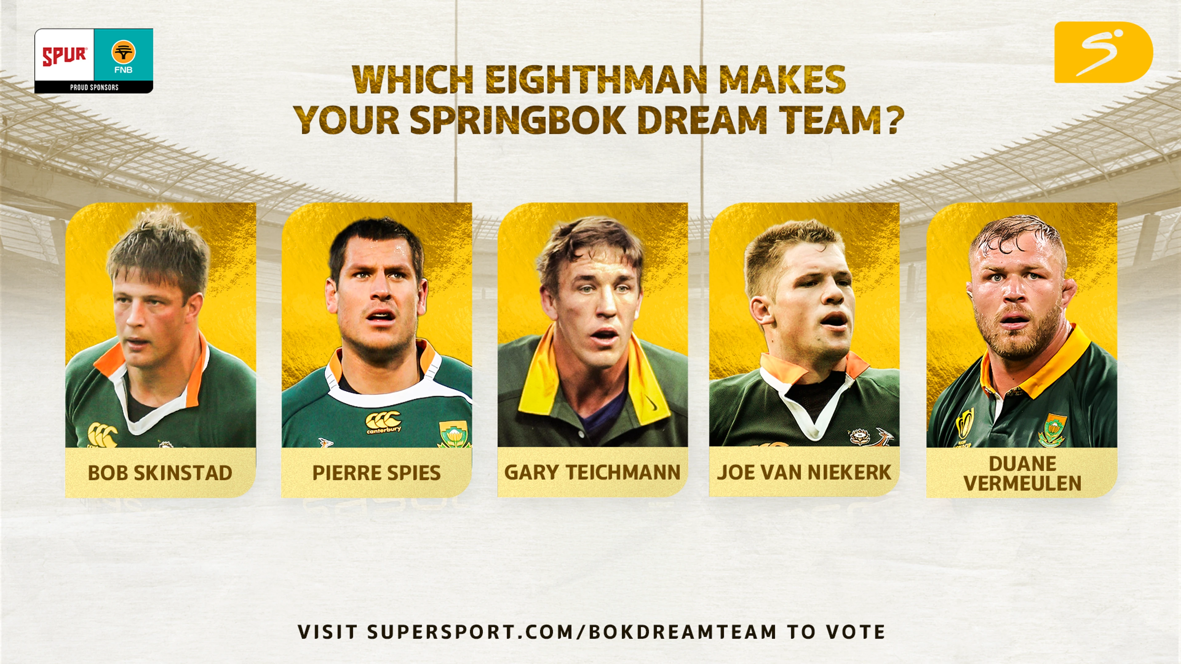 Bok Dream team No 8 candidates