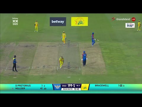 Wiaan Mulder 50 Run Runs | Durban's Super Giants V Joburg Super Kings ...