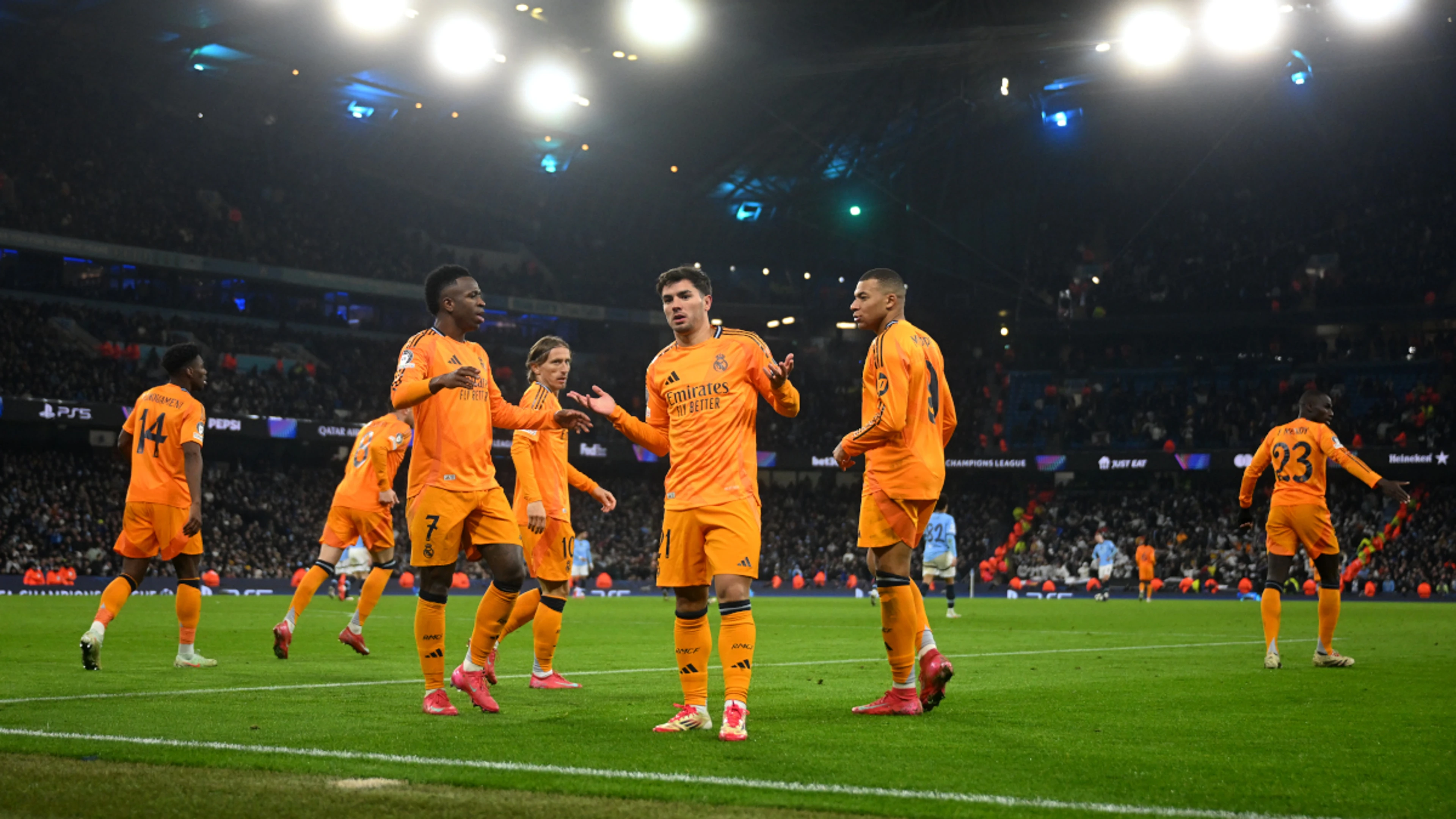Real Madrid stun Man City as PSG down Brest in Champions League