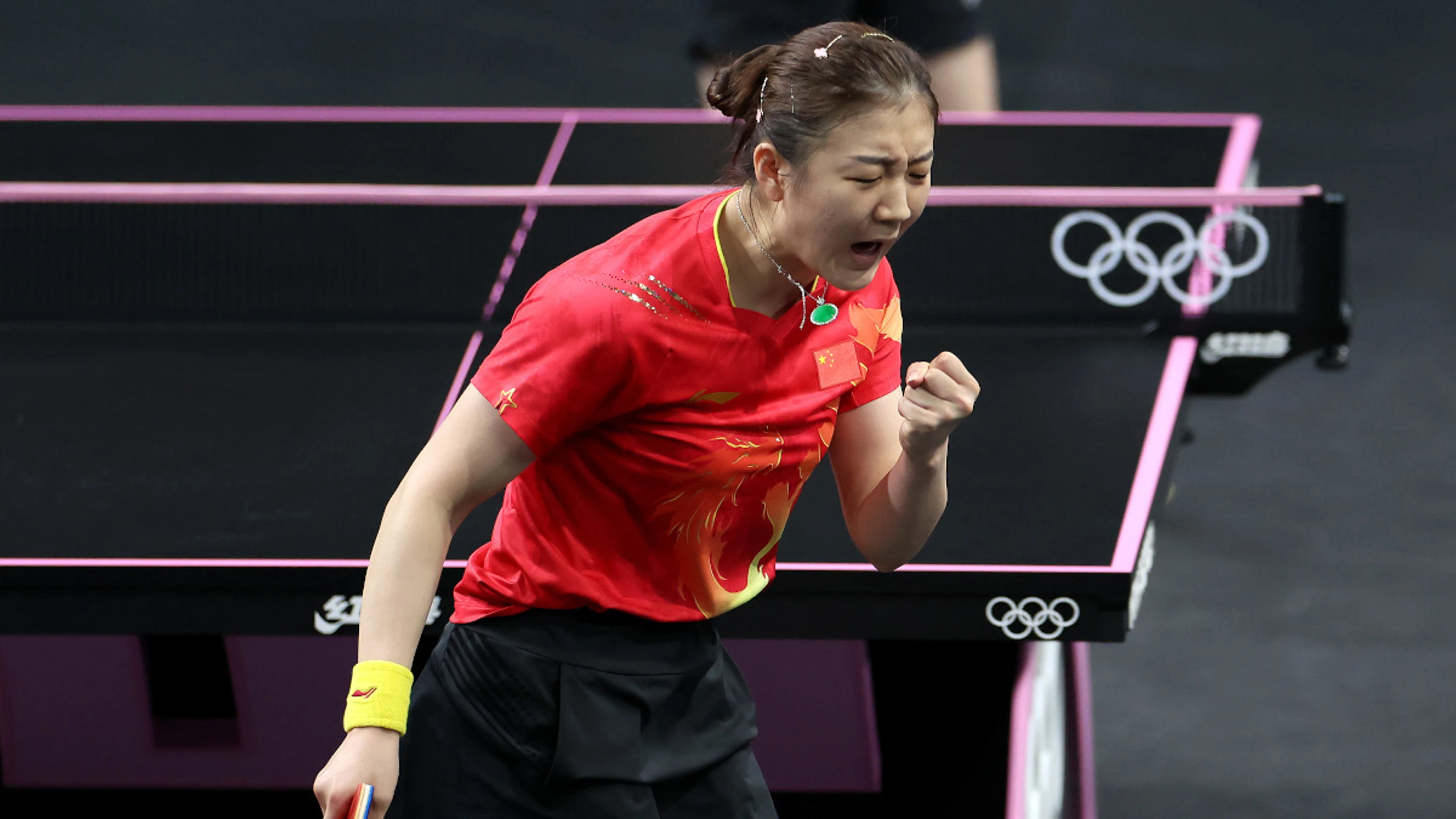 China's Chen beats teammate Sun again to defend women's singles title