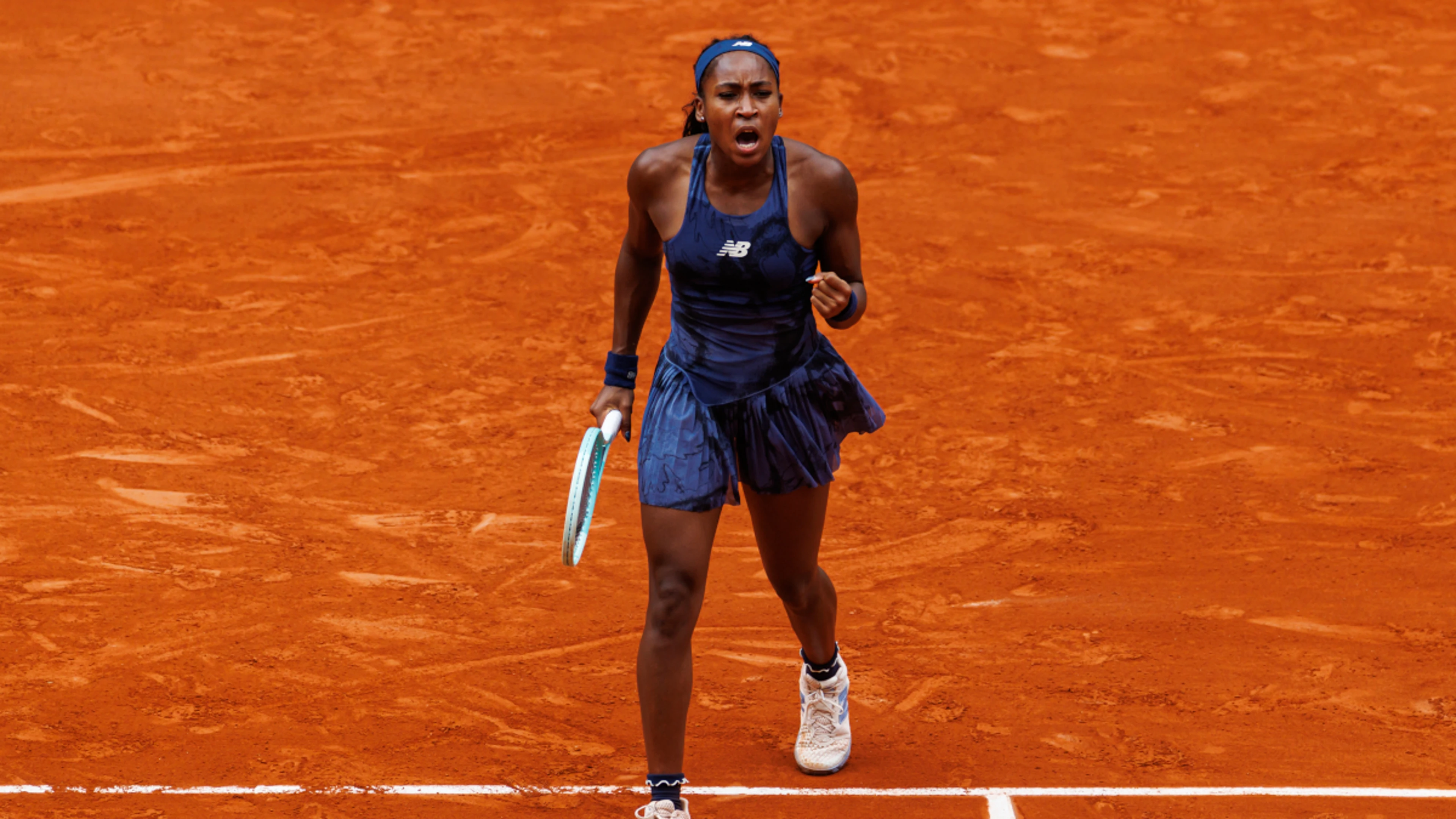 Gauff returns to French Open quarters, vows to 'keep fighting'