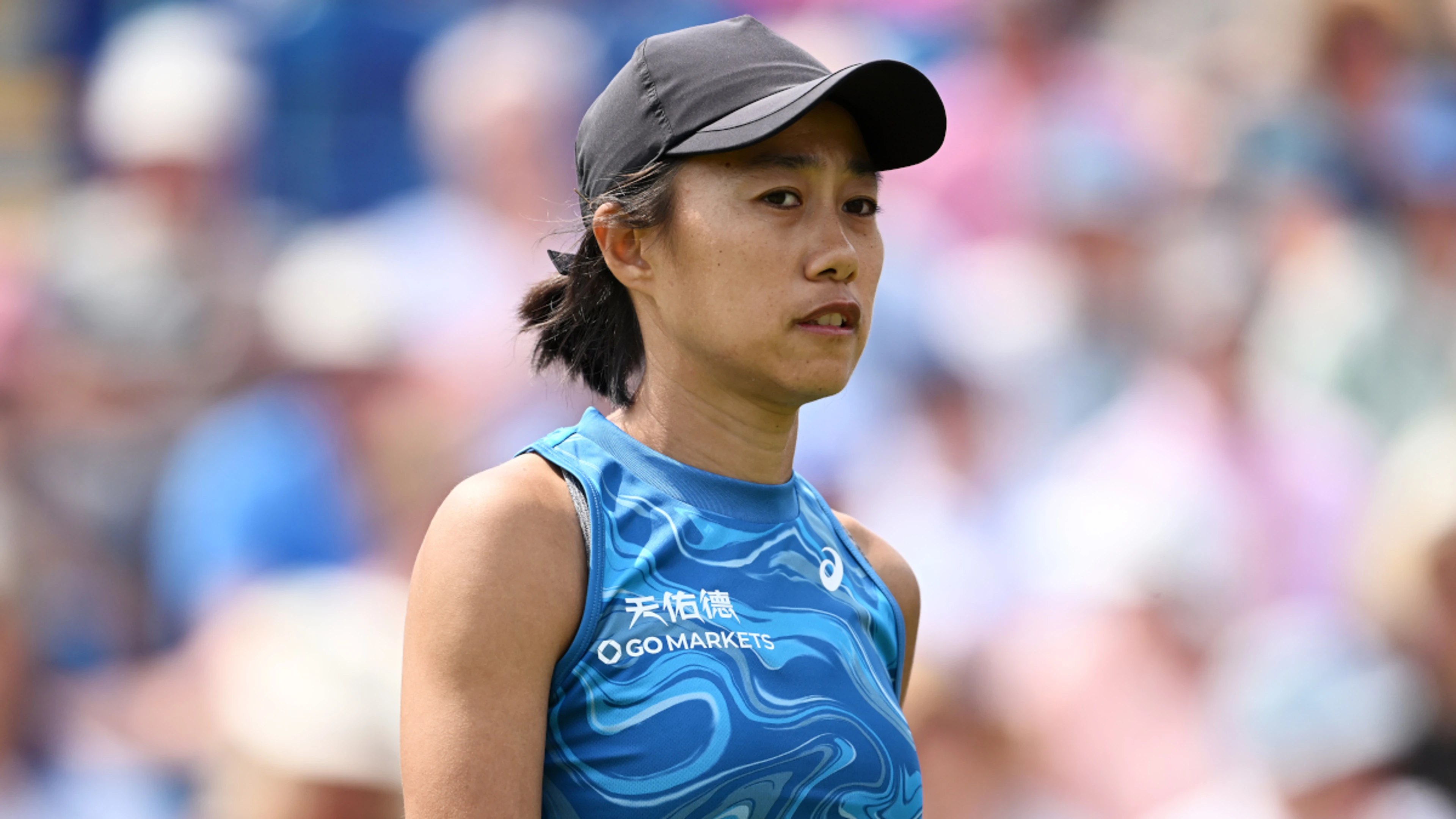 Zhang retires in tears after opponent erases mark on court