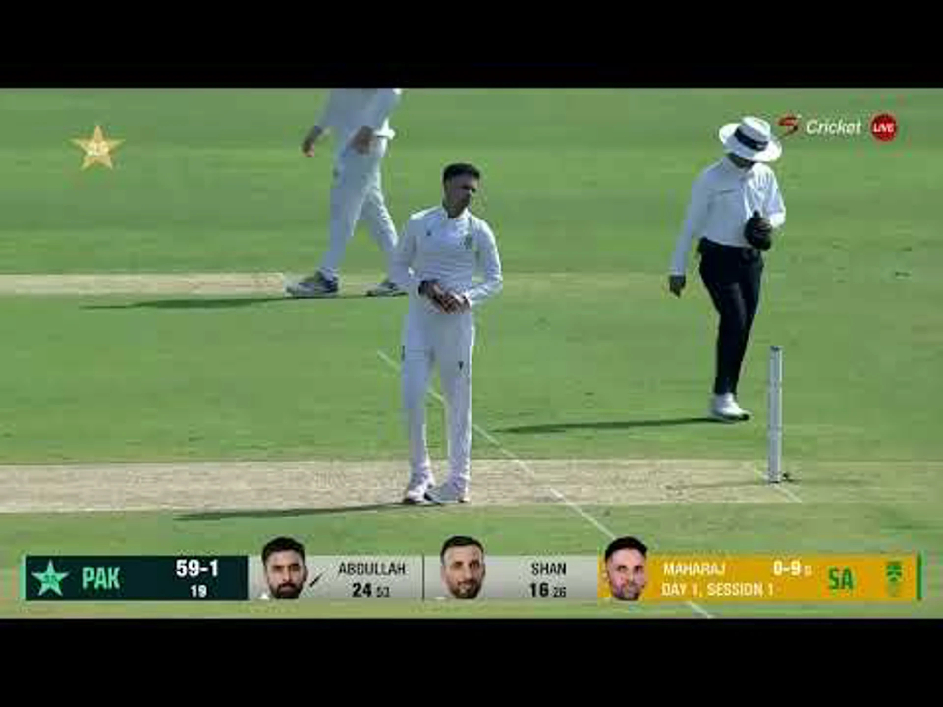 Pakistan v South Africa | 2nd Test | 1st innings | Abdullah Shafique 57