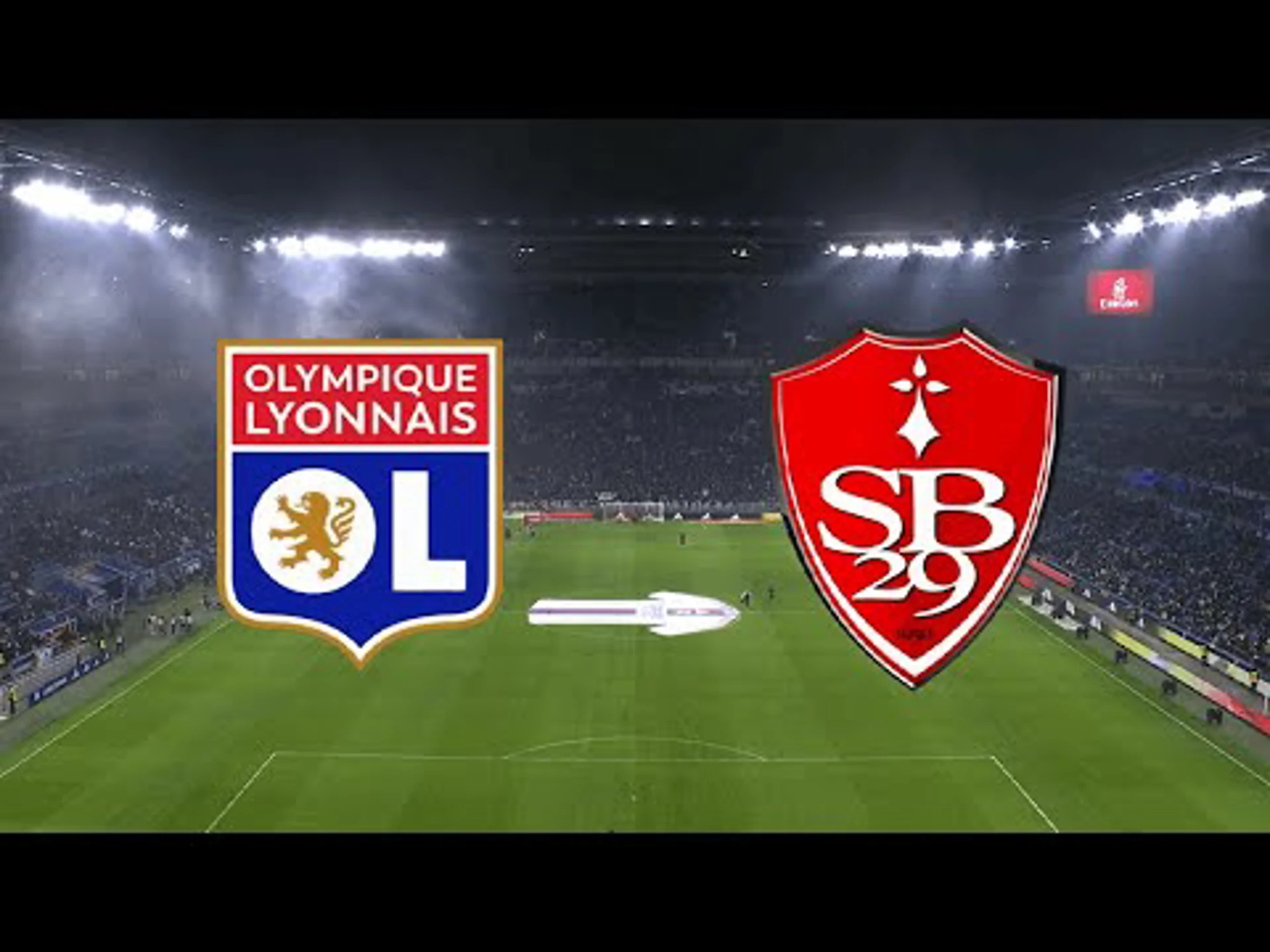 Olympique Lyon v Brest | Match Highlights | French Ligue 1