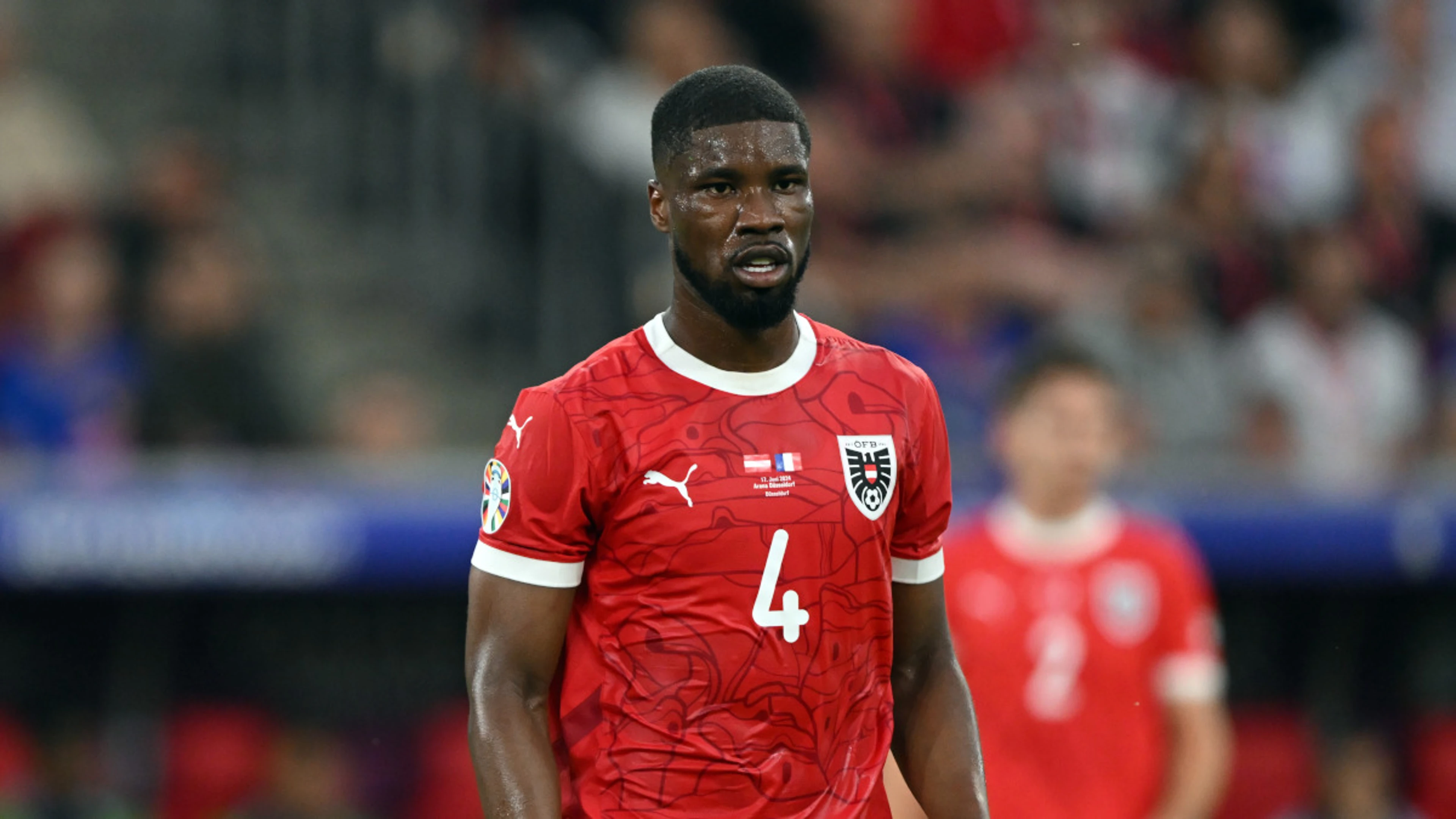 Austria's Danso 'sorry' for Mbappe's broken nose