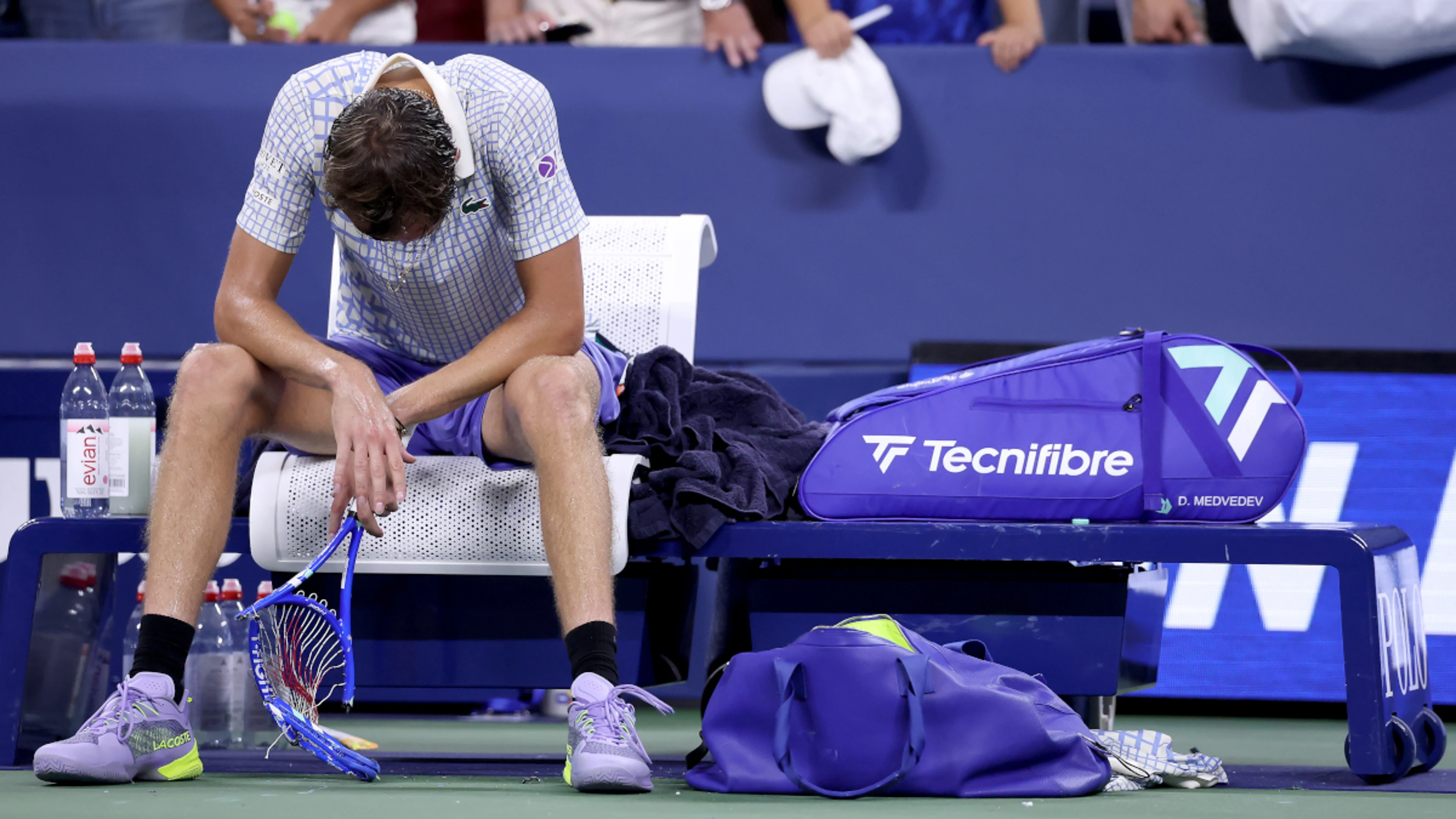 VIDEO: Watch Medvedev in one of his most dramatic meltdowns