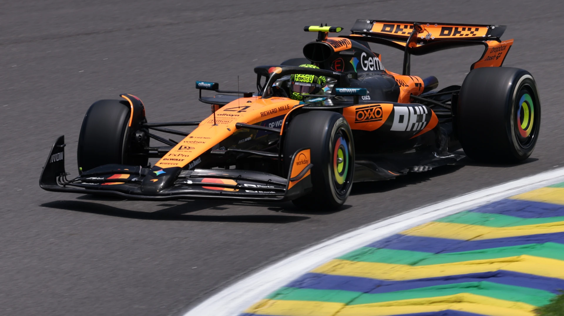 Norris on top as McLaren dominate opening Sao Paulo practice