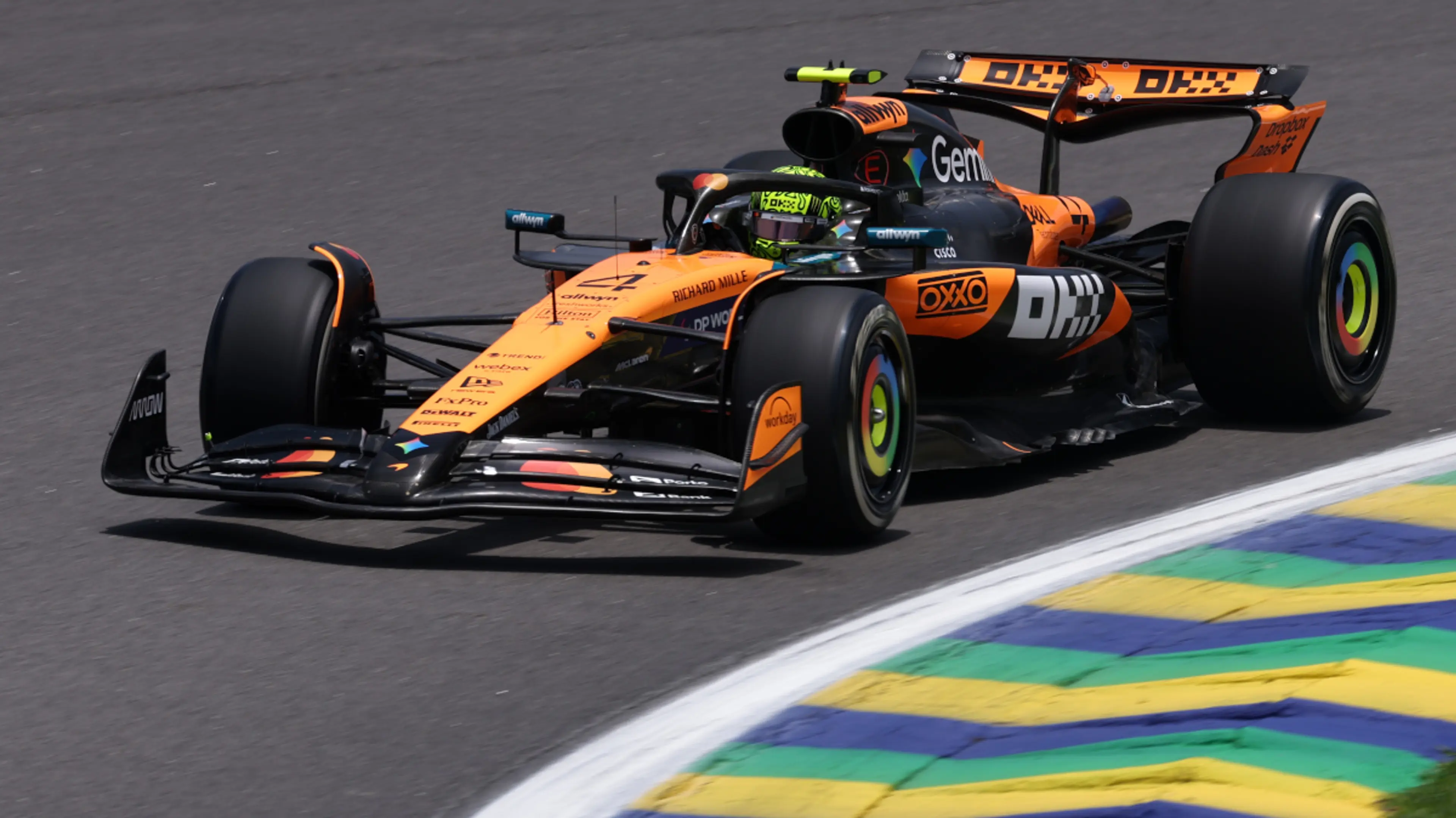 Norris on top as McLaren dominate opening Sao Paulo practice