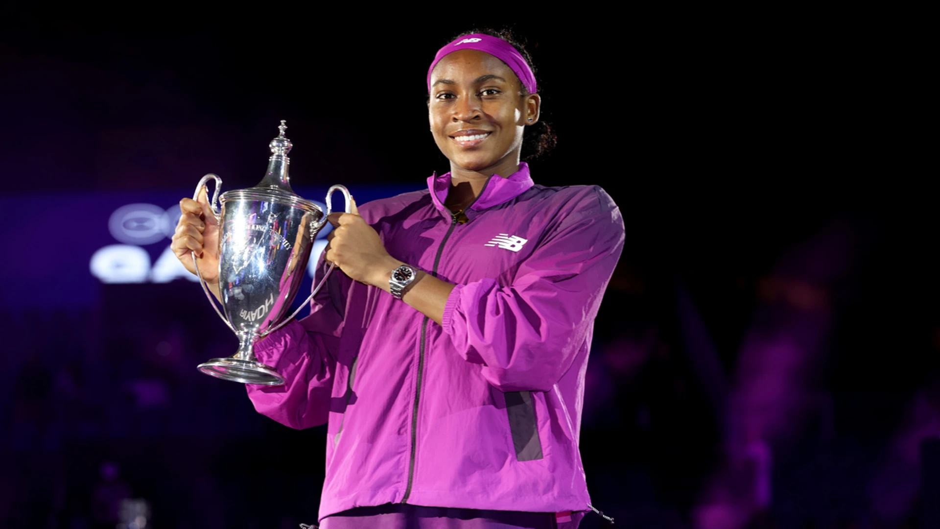 Gauff fights back to beat Zheng for WTA Finals title