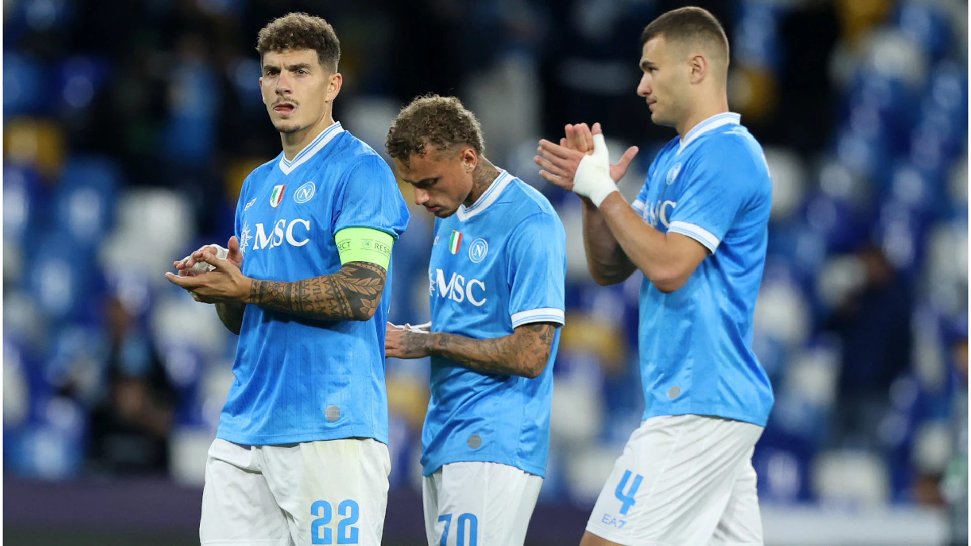 Napoli's top spot under threat as chasing pack close in