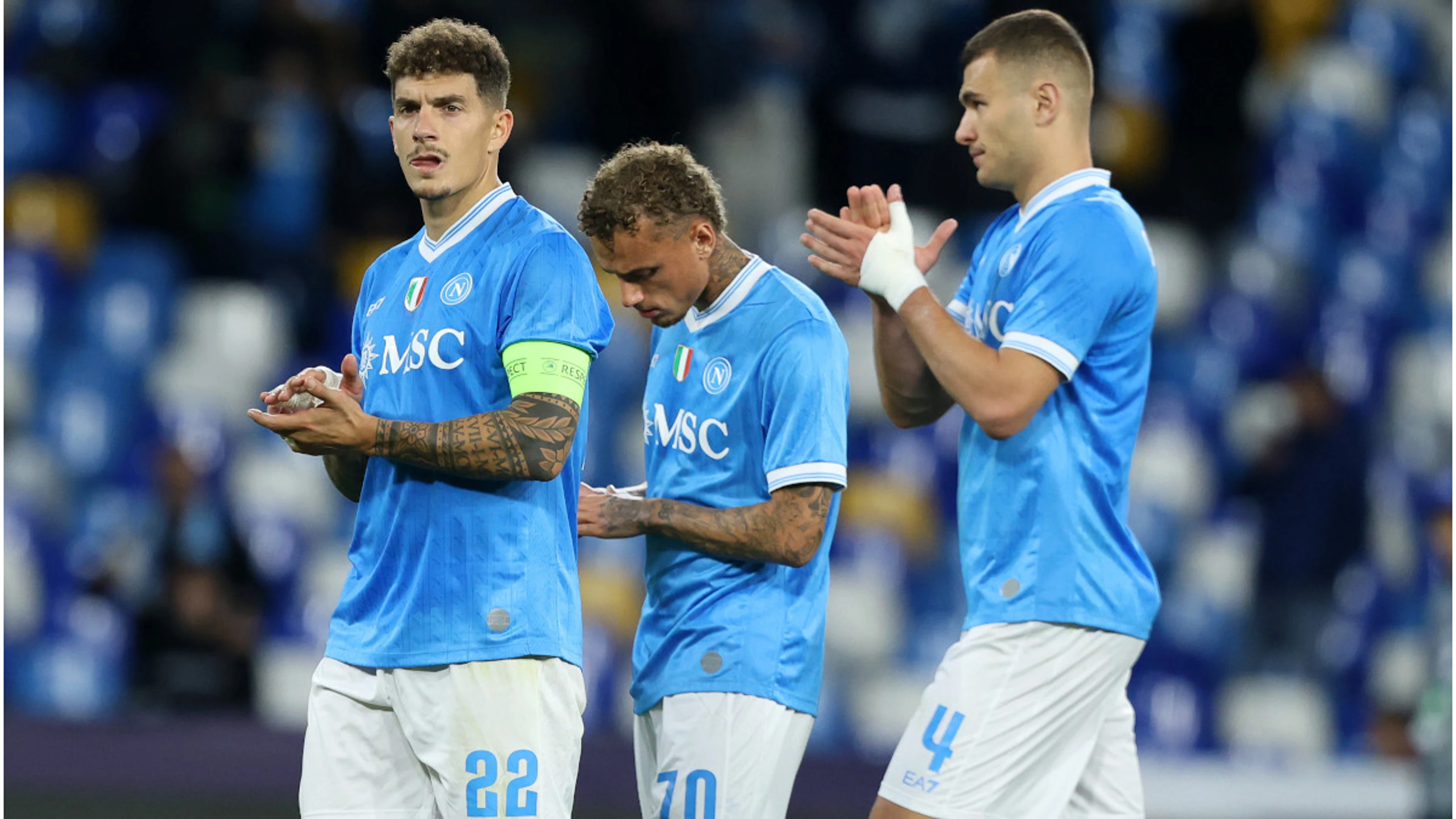 Napoli's top spot under threat as chasing pack close in