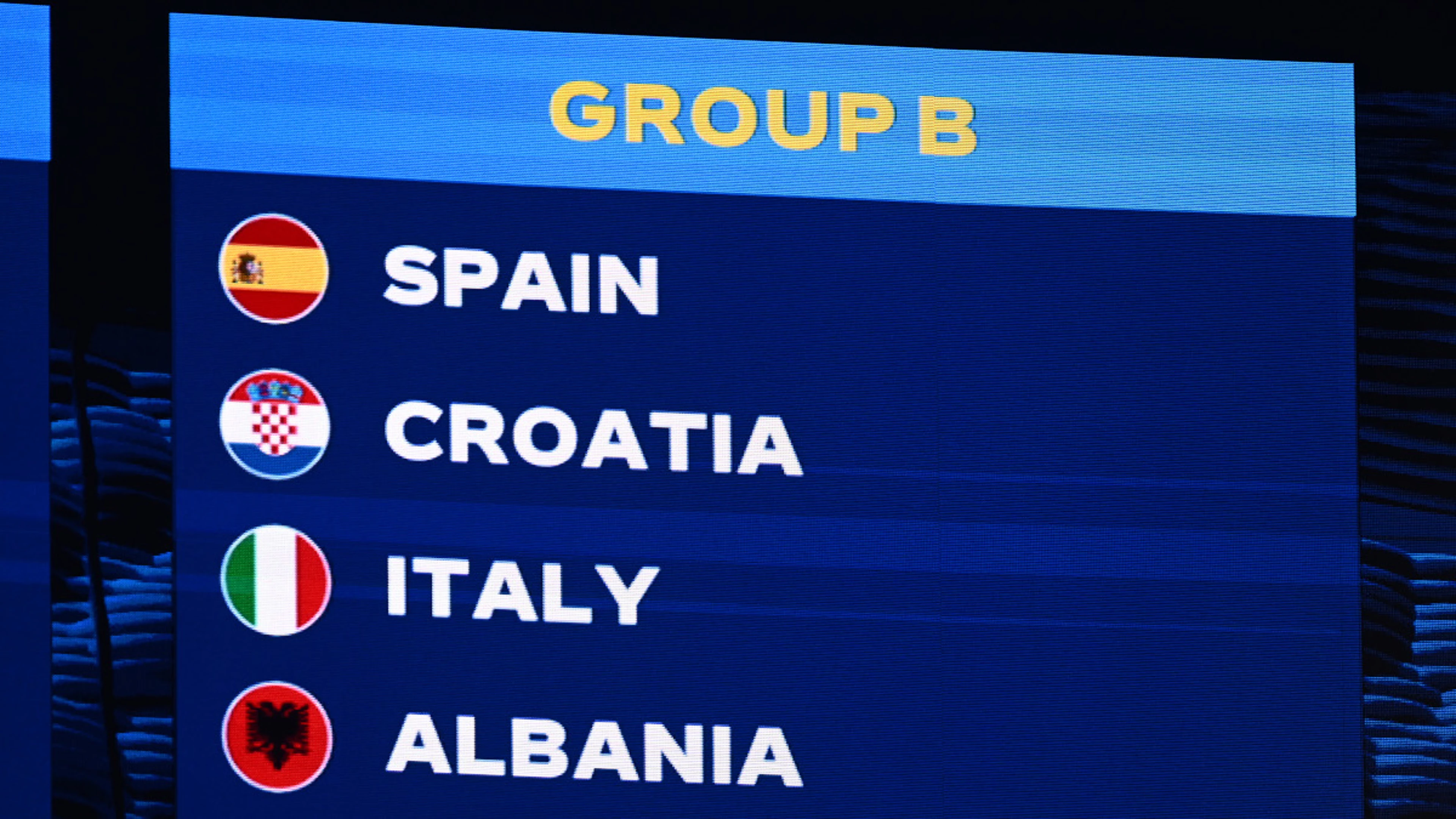 Italy and Spain drawn together in Euro 2024 group stage