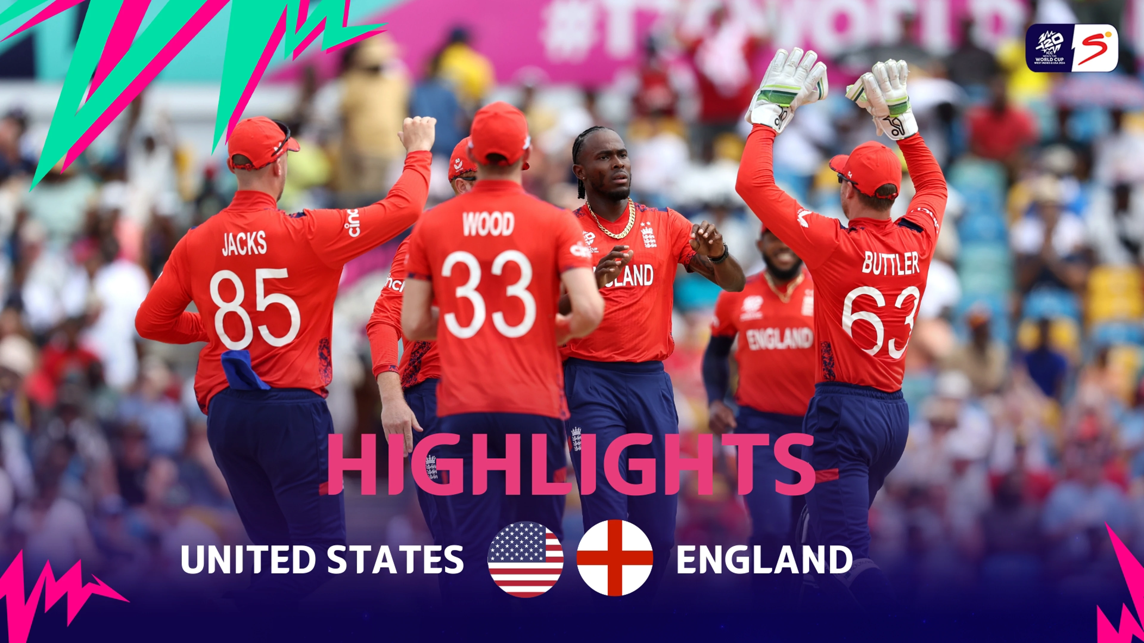 USA v England | Match Highlights | ICC T20 World Cup Group 2