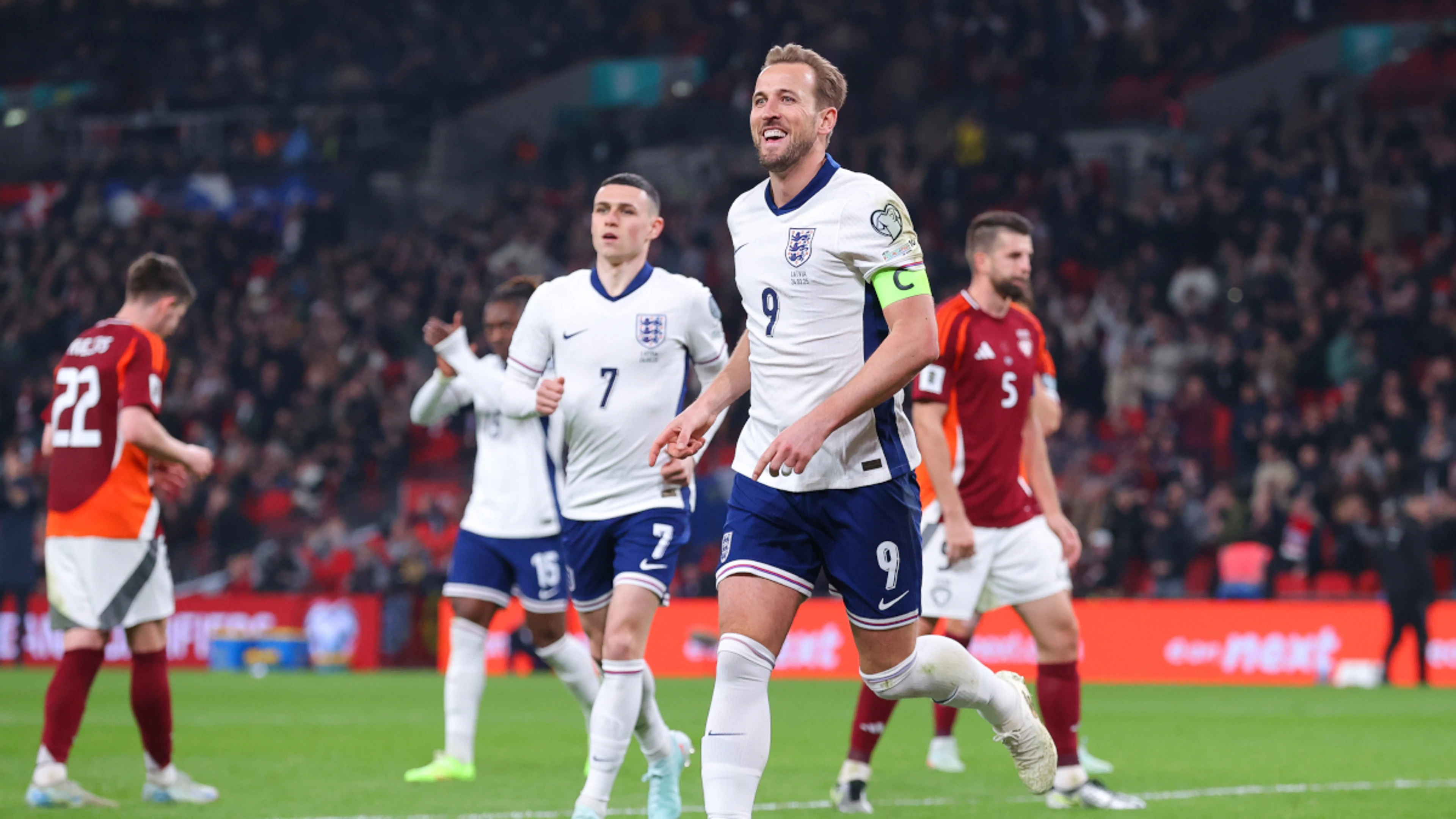 England sink Latvia to extend Tuchel's winning start