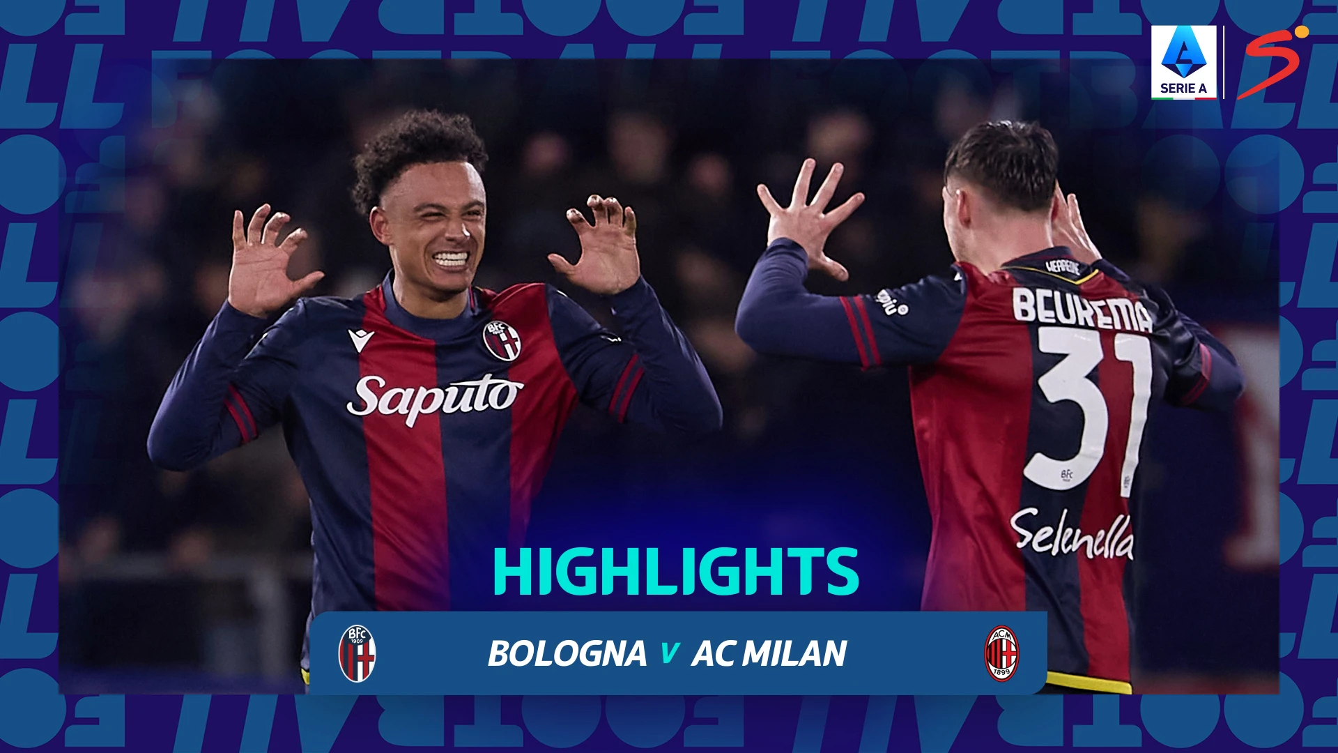 Bologna v AC Milan | Match Highlights | Italian Serie A