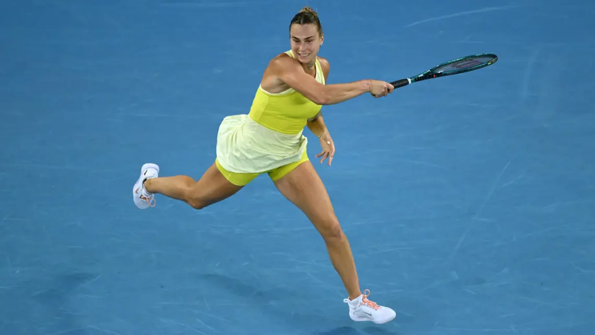 WRAP: Aggressive Sabalenka storms on as rain mars Australian Open