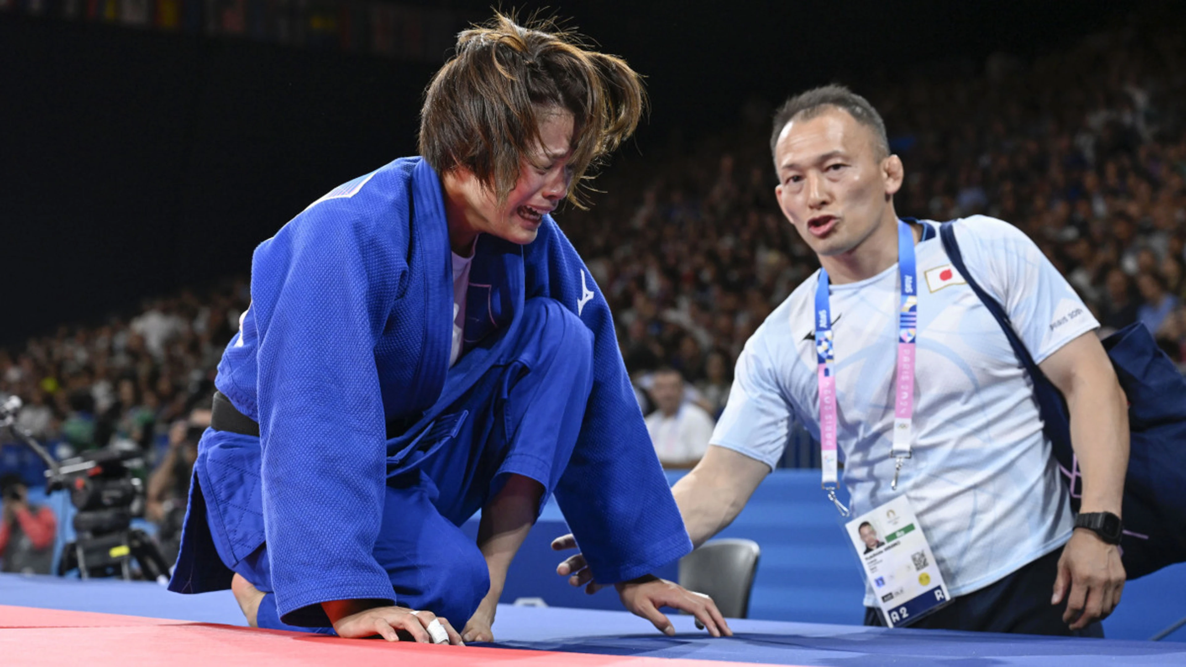 Japan's Abe makes shock early exit at Paris Olympics