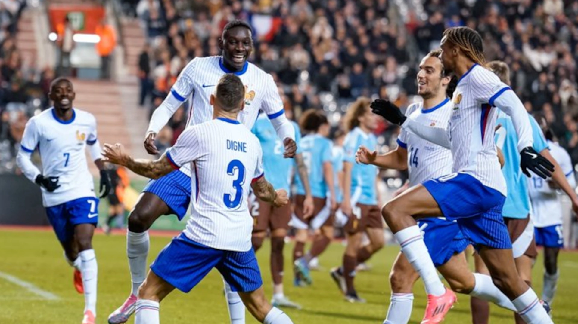 Kolo Muani double fires France to win in Belgium