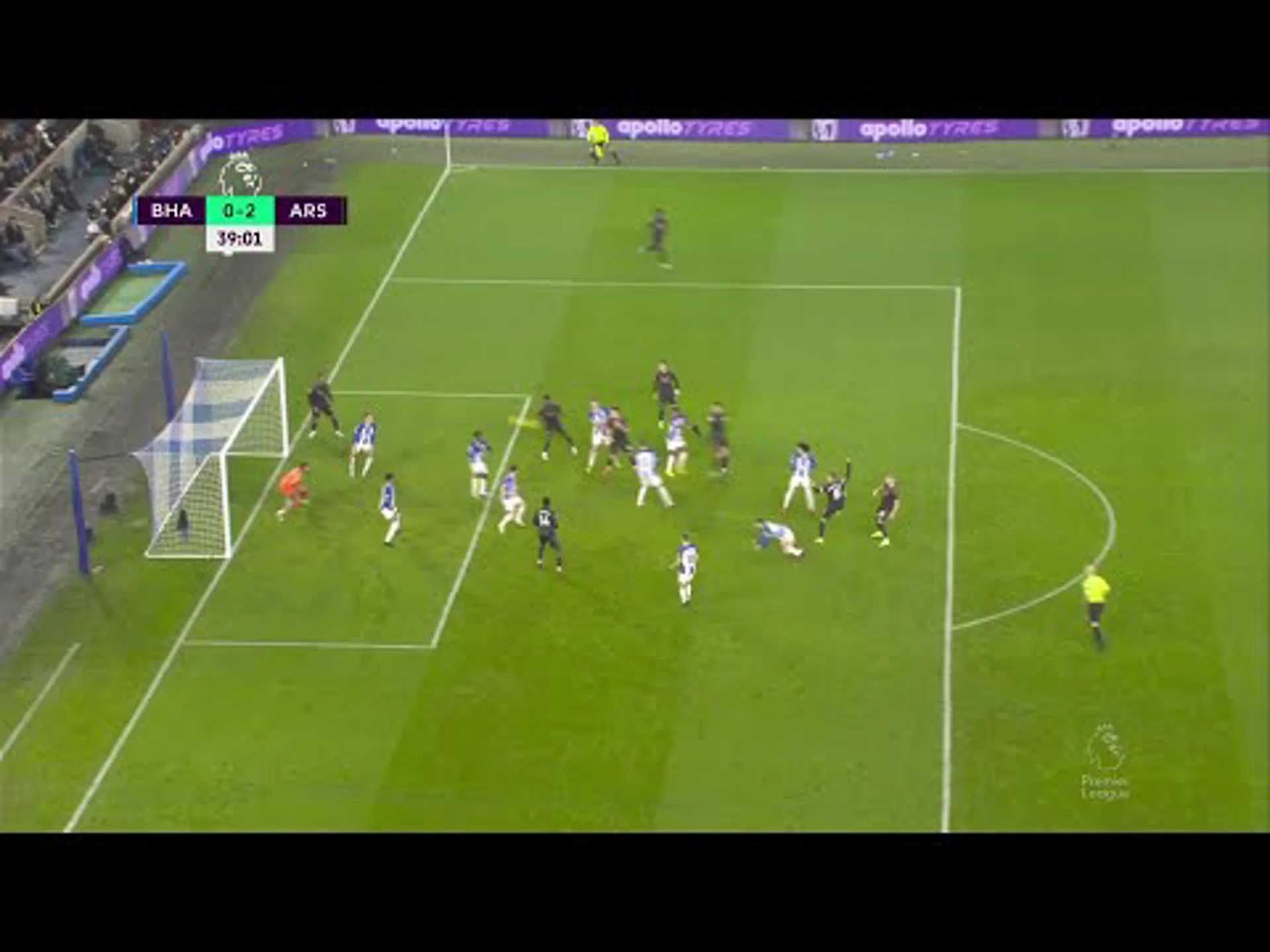Martin Ødegaard with a Goal vs. Brighton and Hove Albion