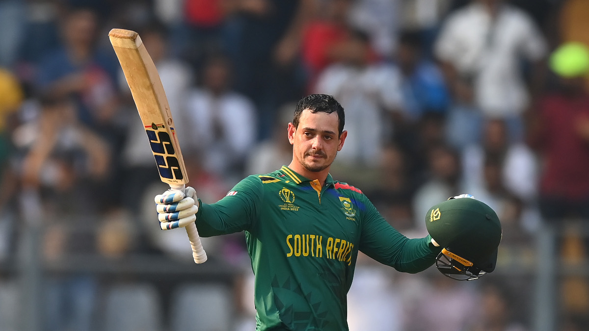 De Kock hits his third hundred of World Cup for South Africa