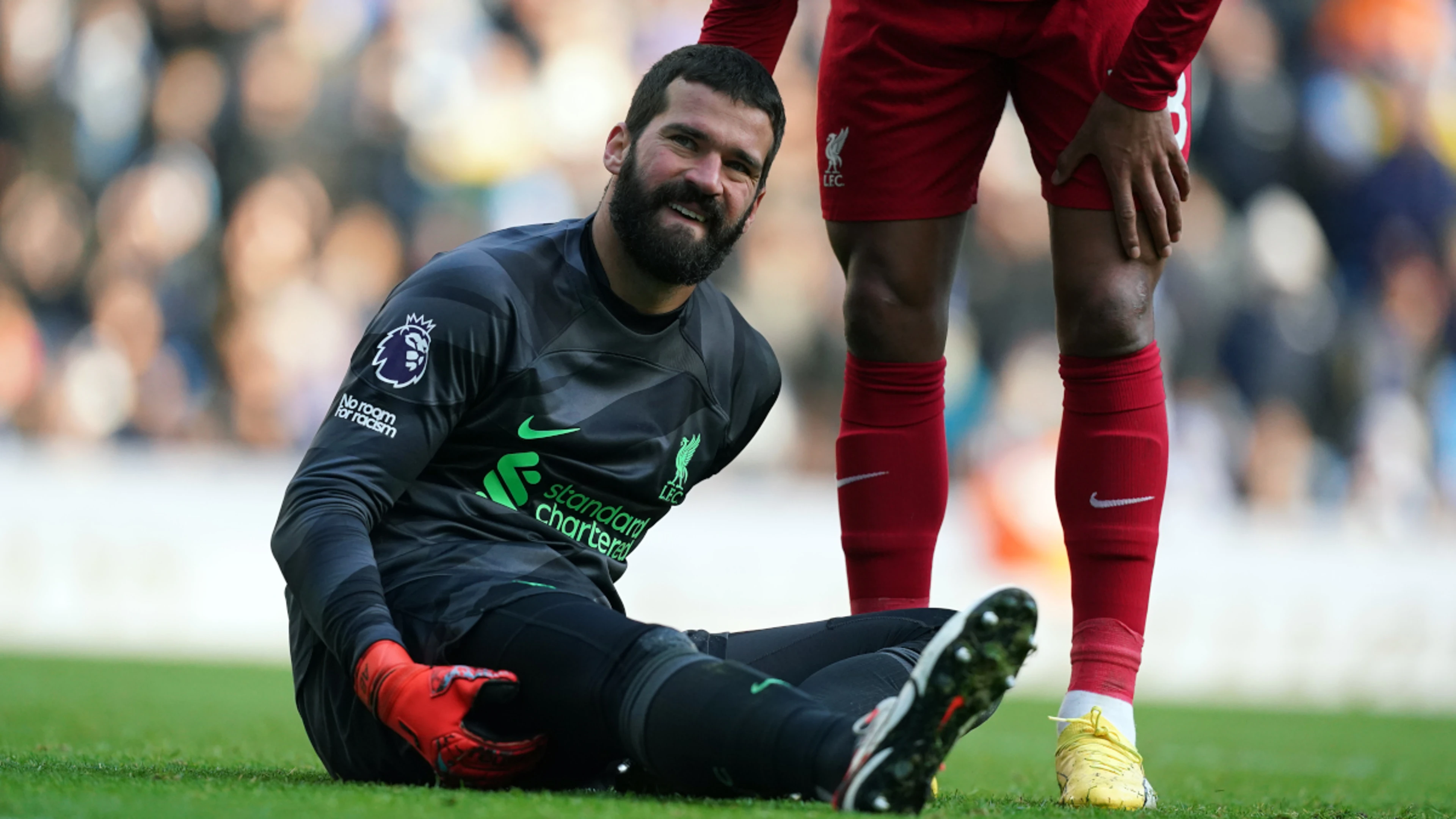 Liverpool's Alisson and Jota face spell on sidelines