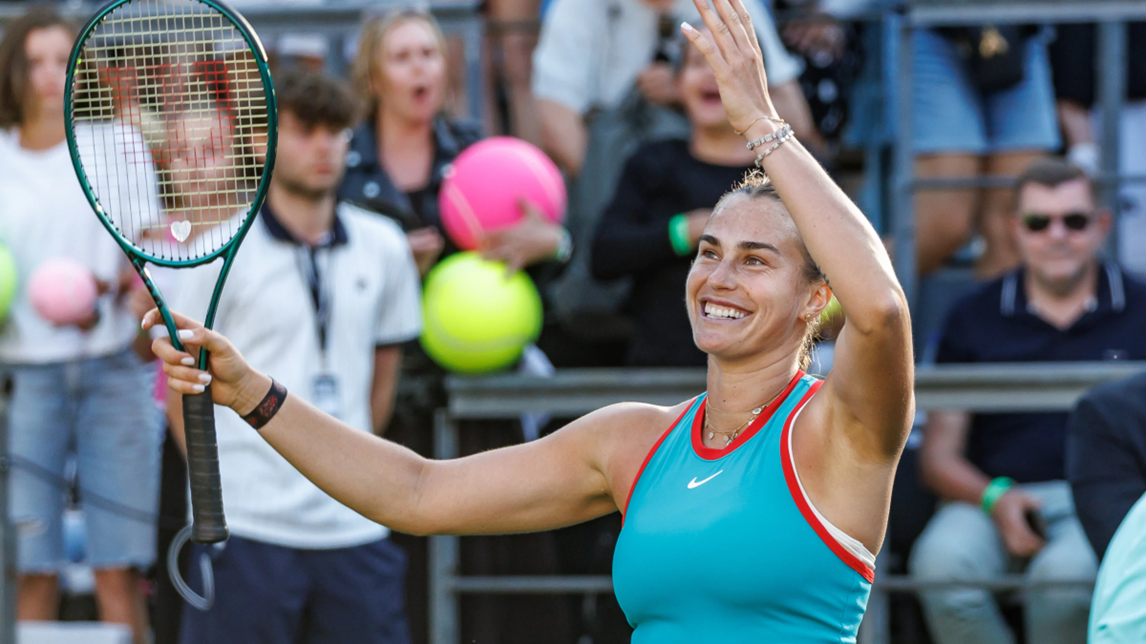 Sabalenka saves four match points to outlast Rybakina in Berlin