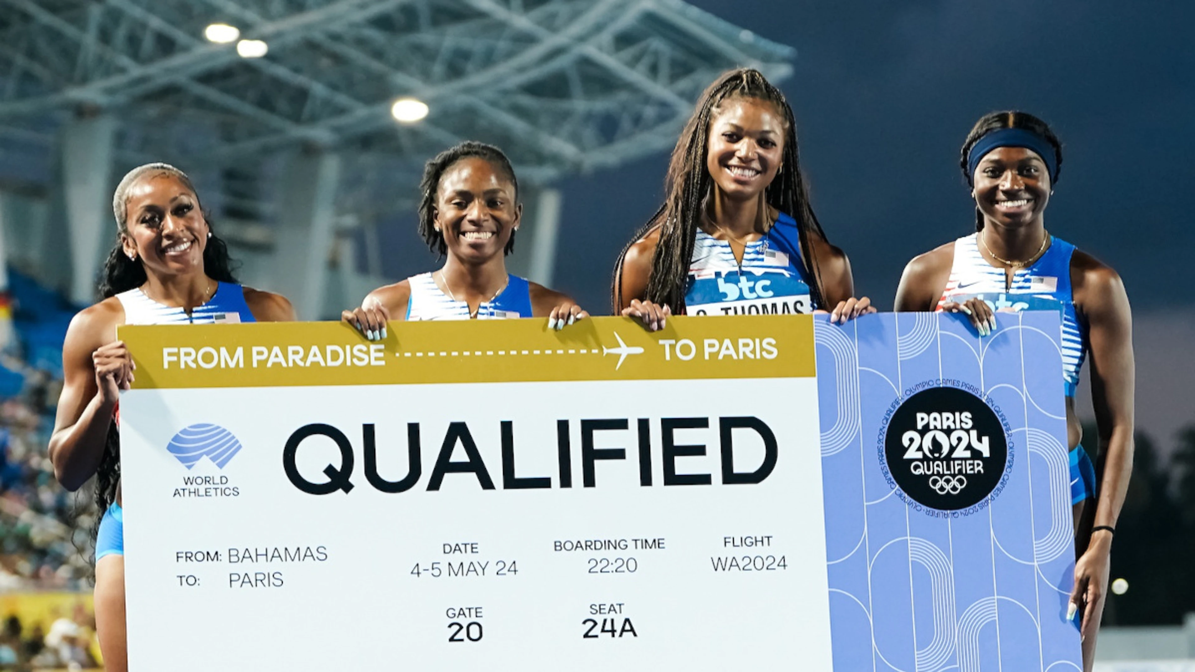 Mixed fortunes for USA and France in 4x400m heats at WRE Bahamas