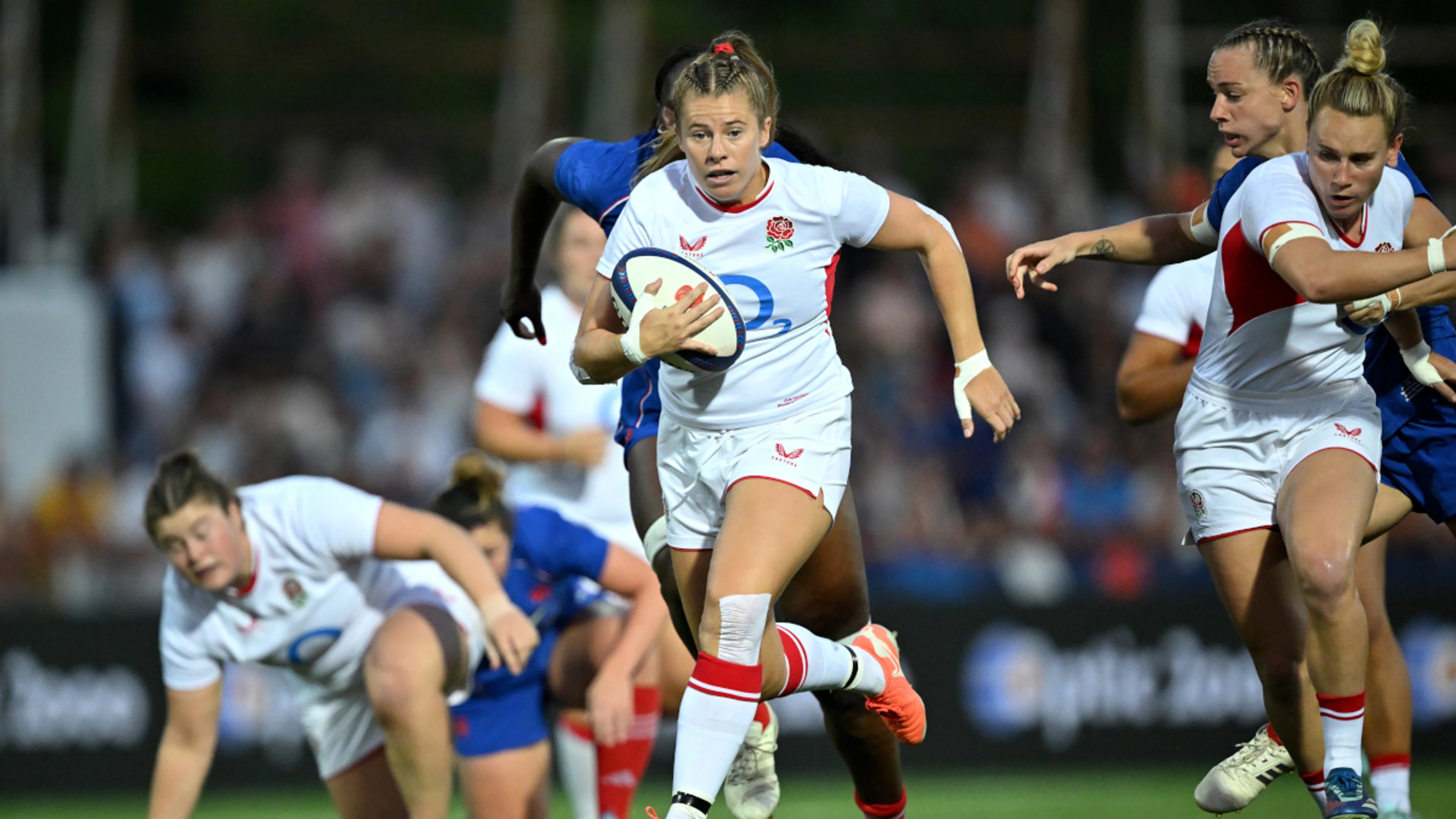 Power display from England as they get ready for Women's Rugby World Cup