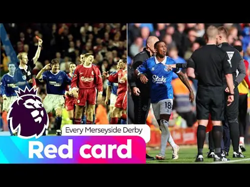 Every single Merseyside derby red card | Premier League