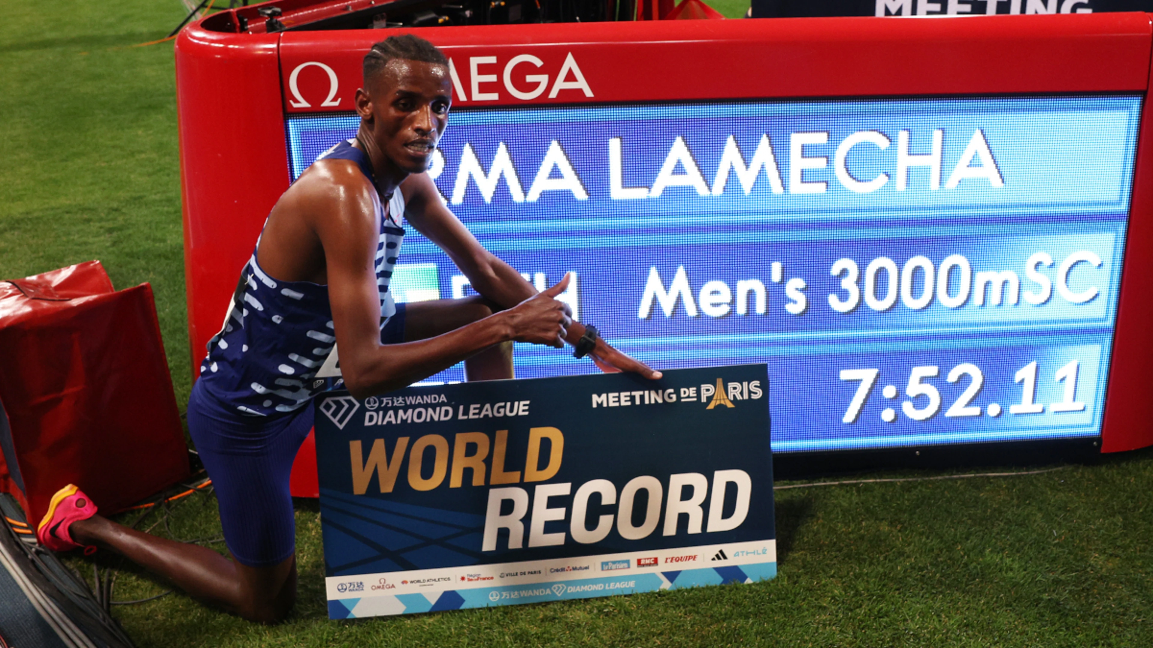 Ethiopia's Girma sets new steeplechase world record