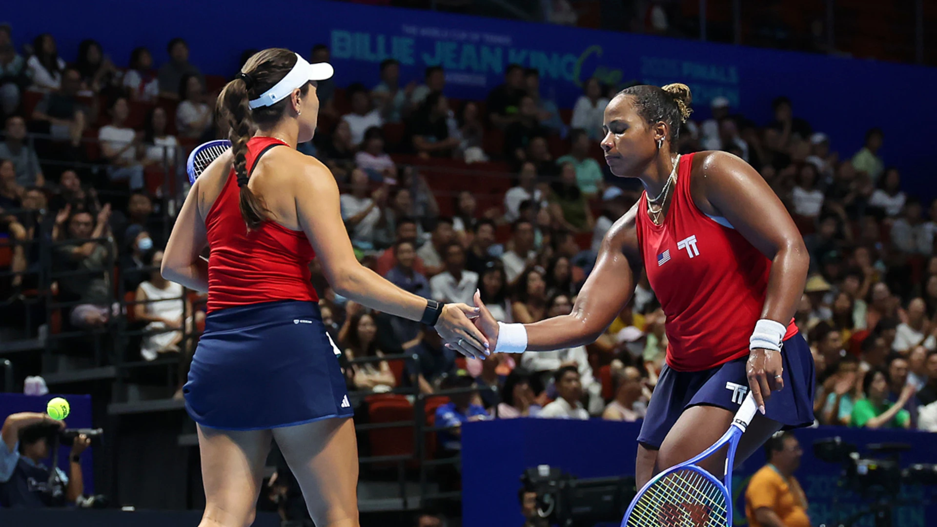 US battle past Kazakhstan to reach BJK Cup semis