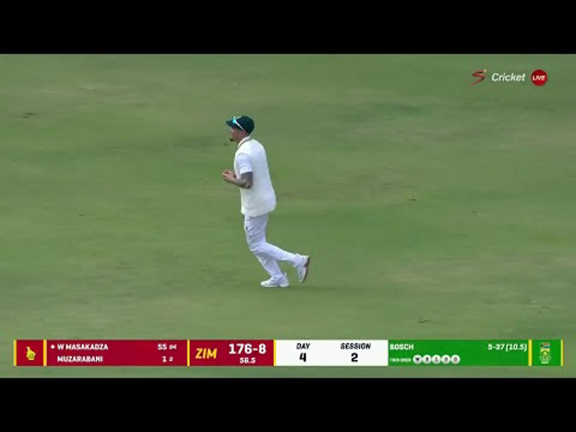 Wellington Masakadza 57 Runs | Zimbabwe v South Africa | 1st Test Day 4