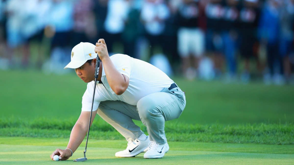 Kim complains of cursing at emotional Presidents Cup