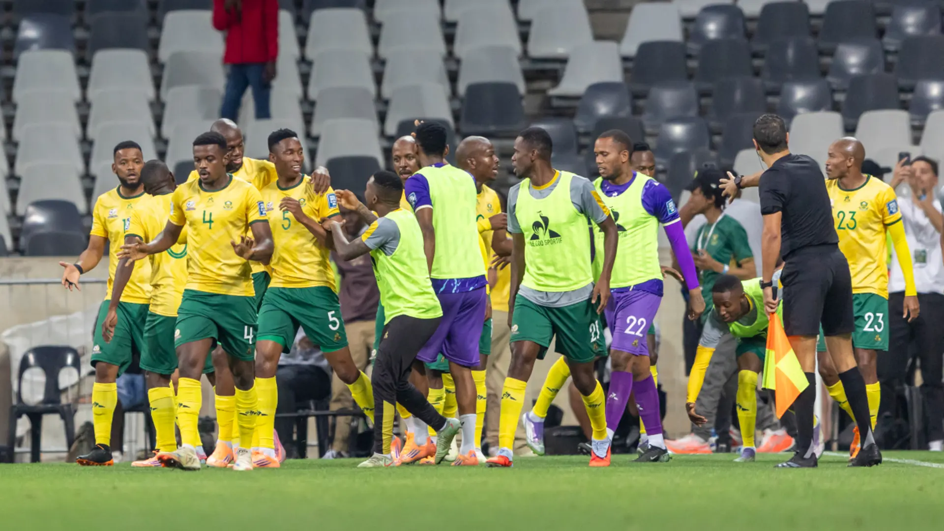 Advantage Bafana at the break: South Africa 2–0 Rwanda
