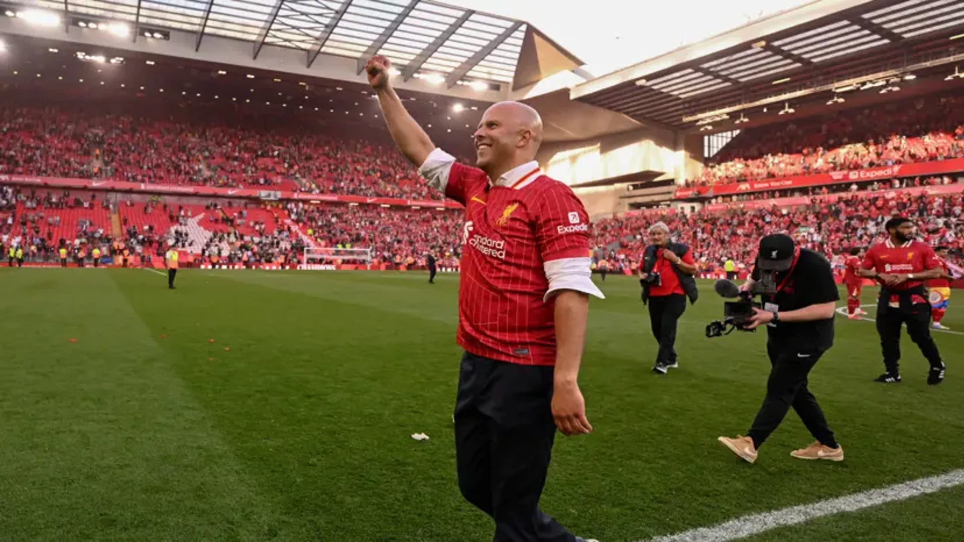 HUNGRY FOR MORE: Slot plots more Liverpool glory after Premier League triumph
