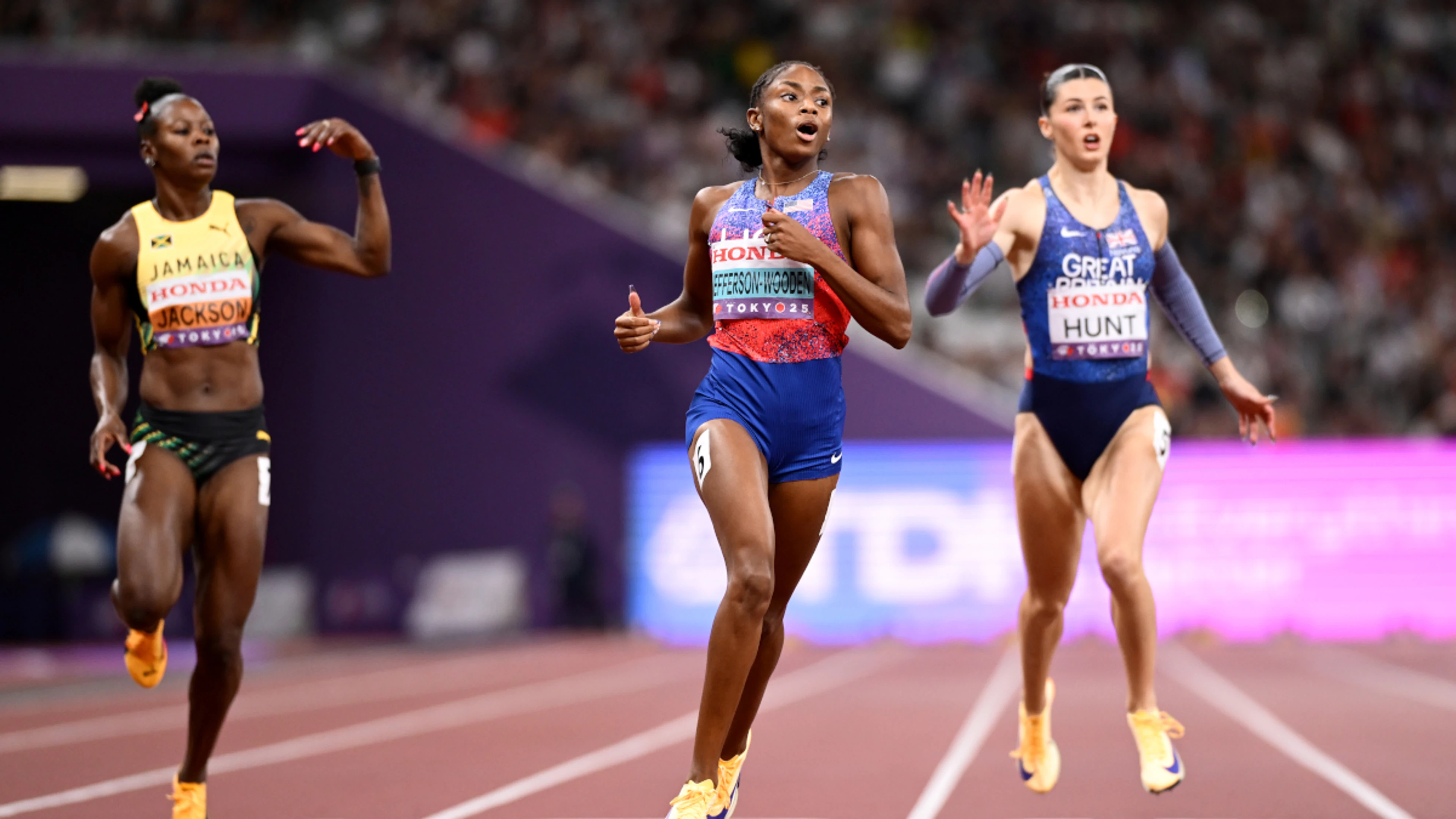 Jamaican joy as Jefferson-Wooden claims sprint double with 200m win