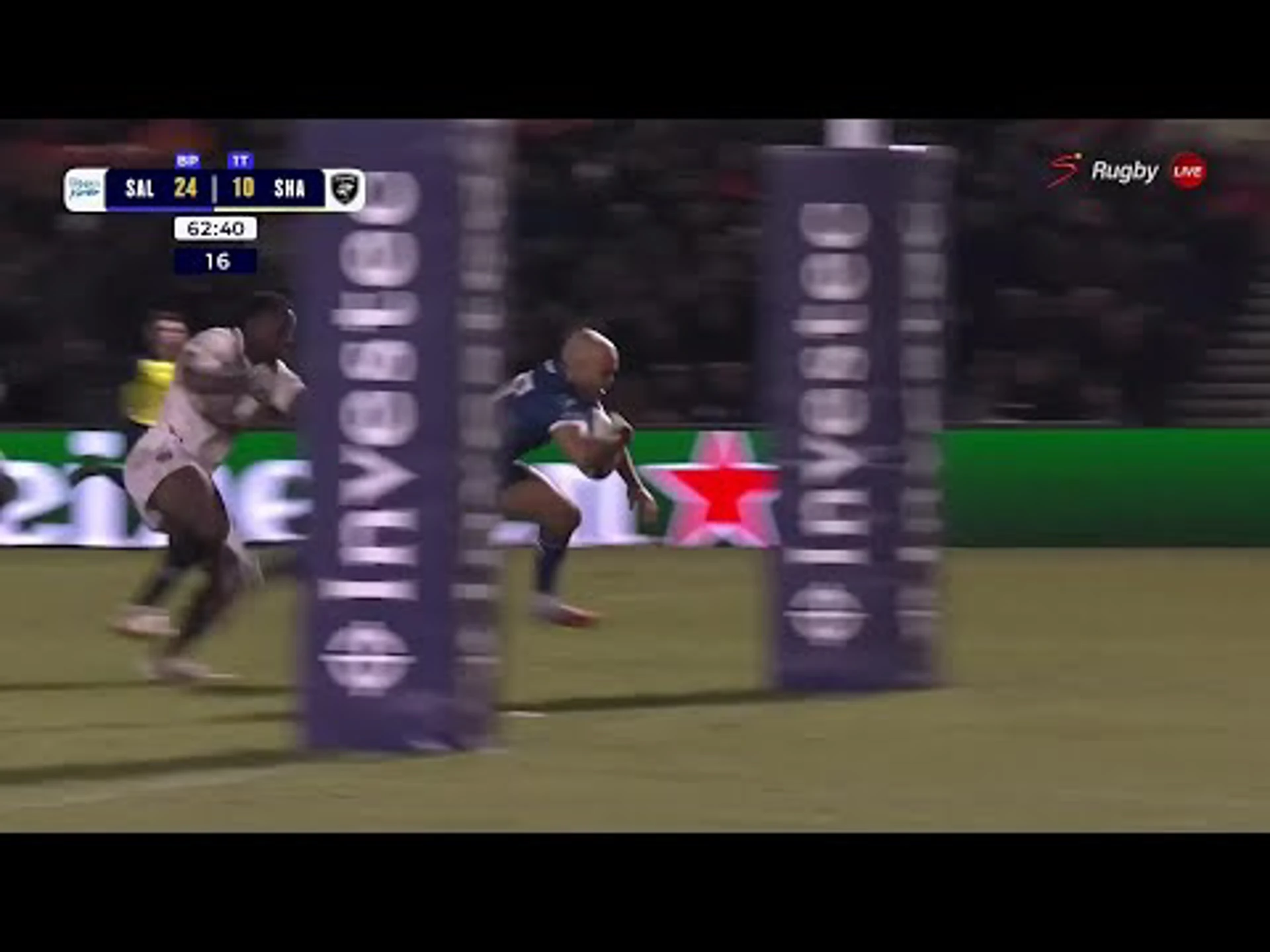 Tom O'Flaherty With a Try vs. Sharks