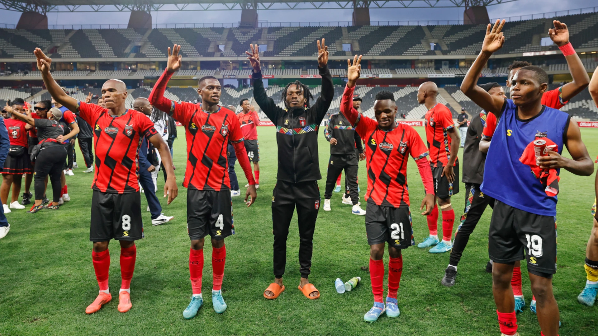 Nine-man TS Galaxy bag tense victory over Chippa