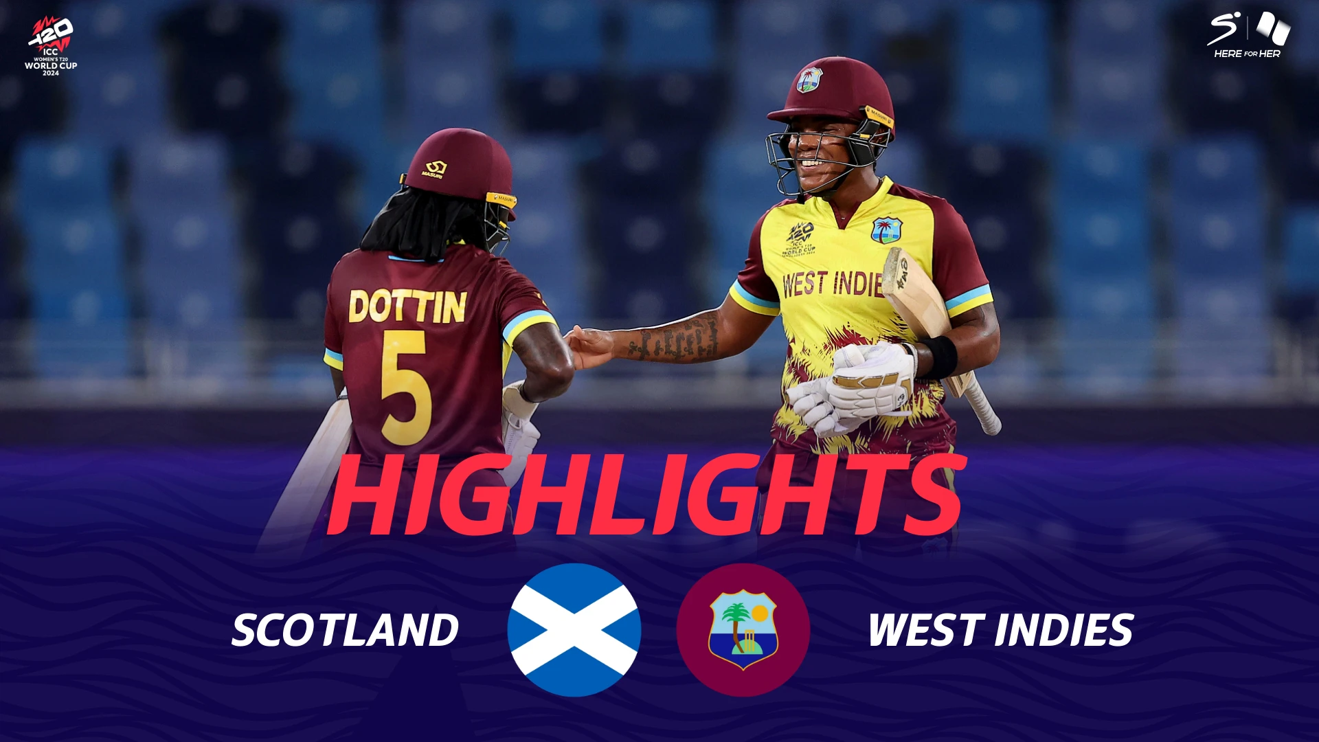 West Indies v Scotland | Match Highlights | ICC Women's T20 World Cup