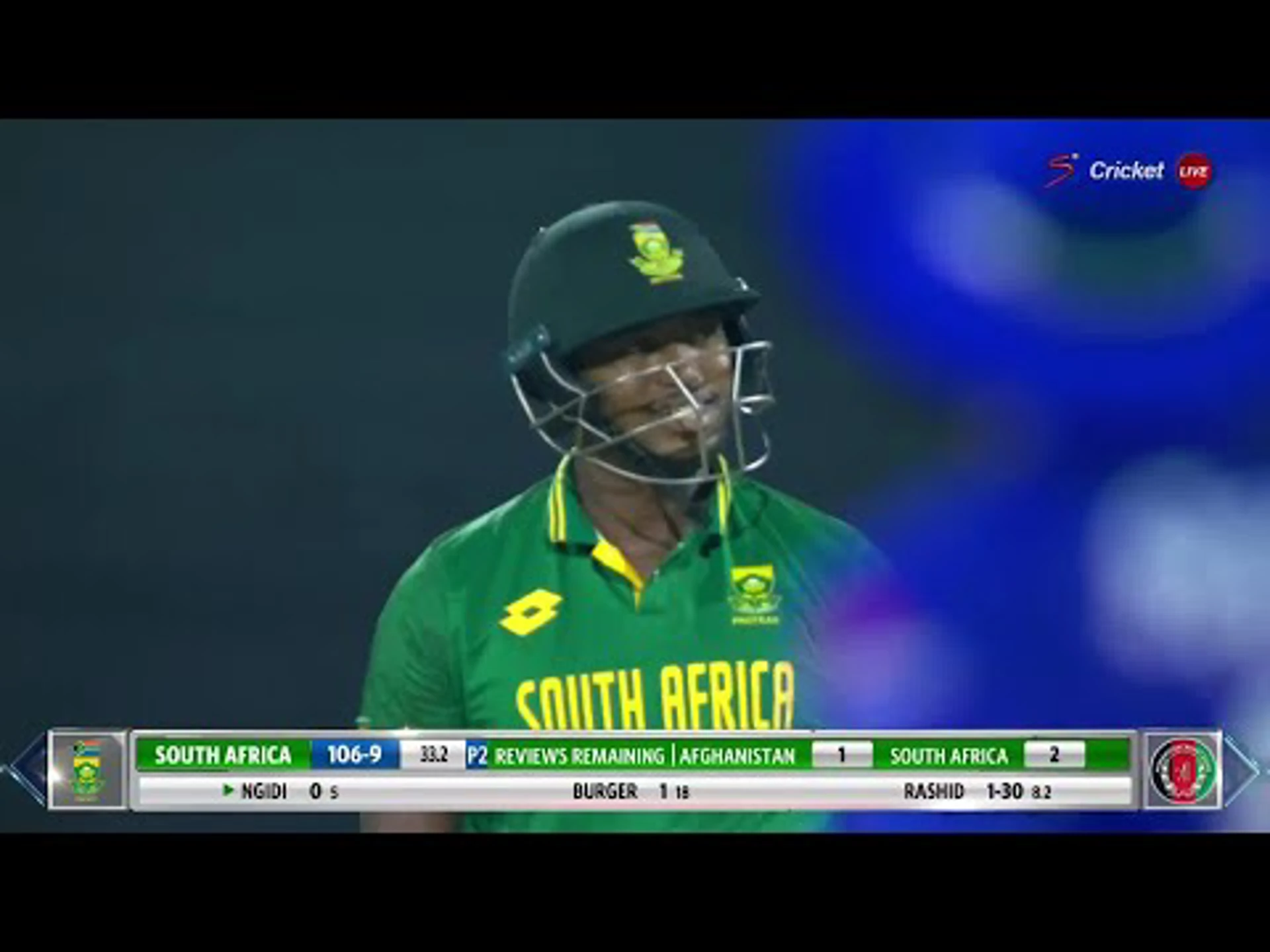 Afghanistan v South Africa | 1st ODI | 1st innings | Rashid Khan 4