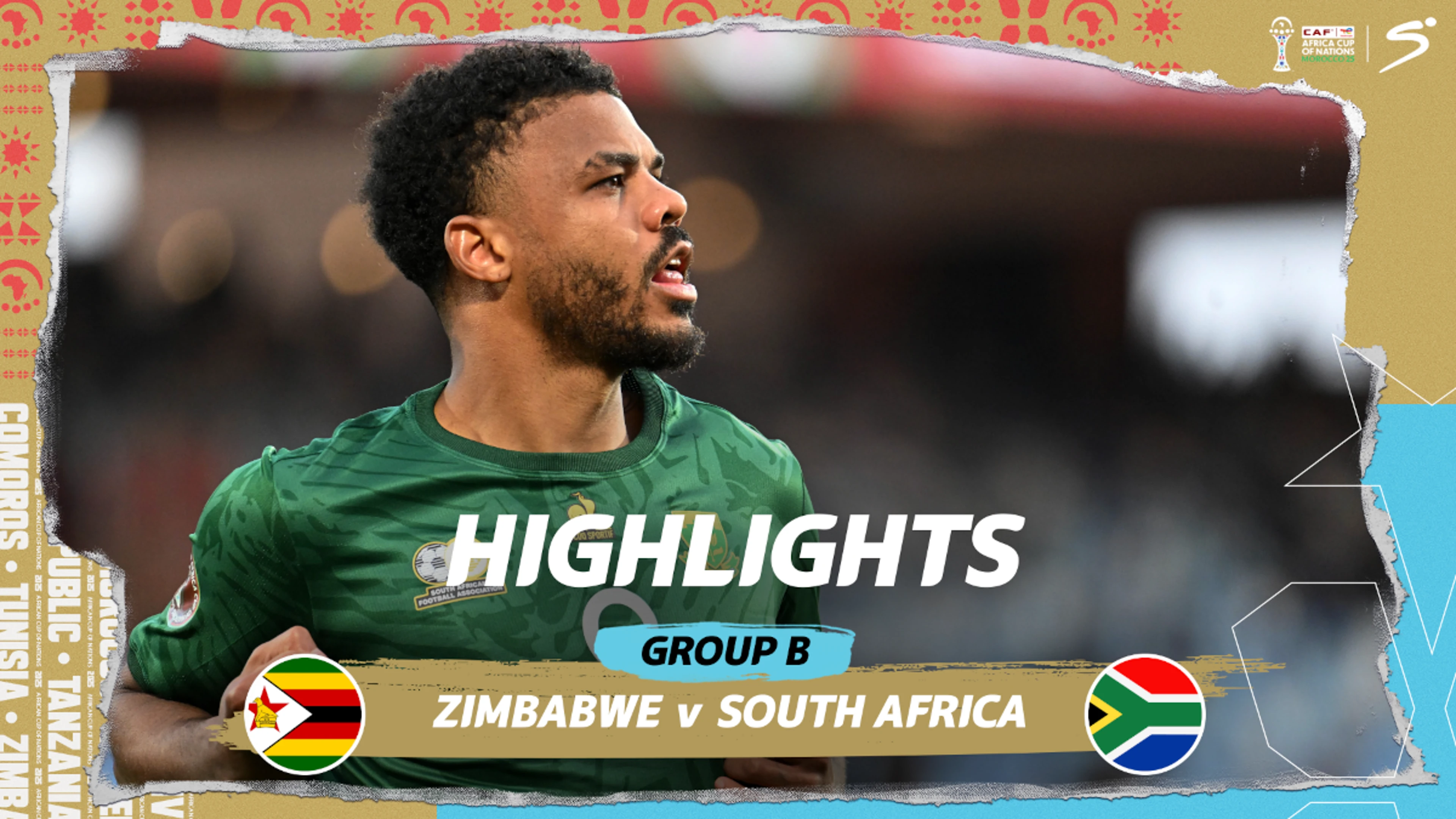 Zimbabwe v South Africa | Match in 3 | CAF Africa Cup of Nations Morocco 2025
