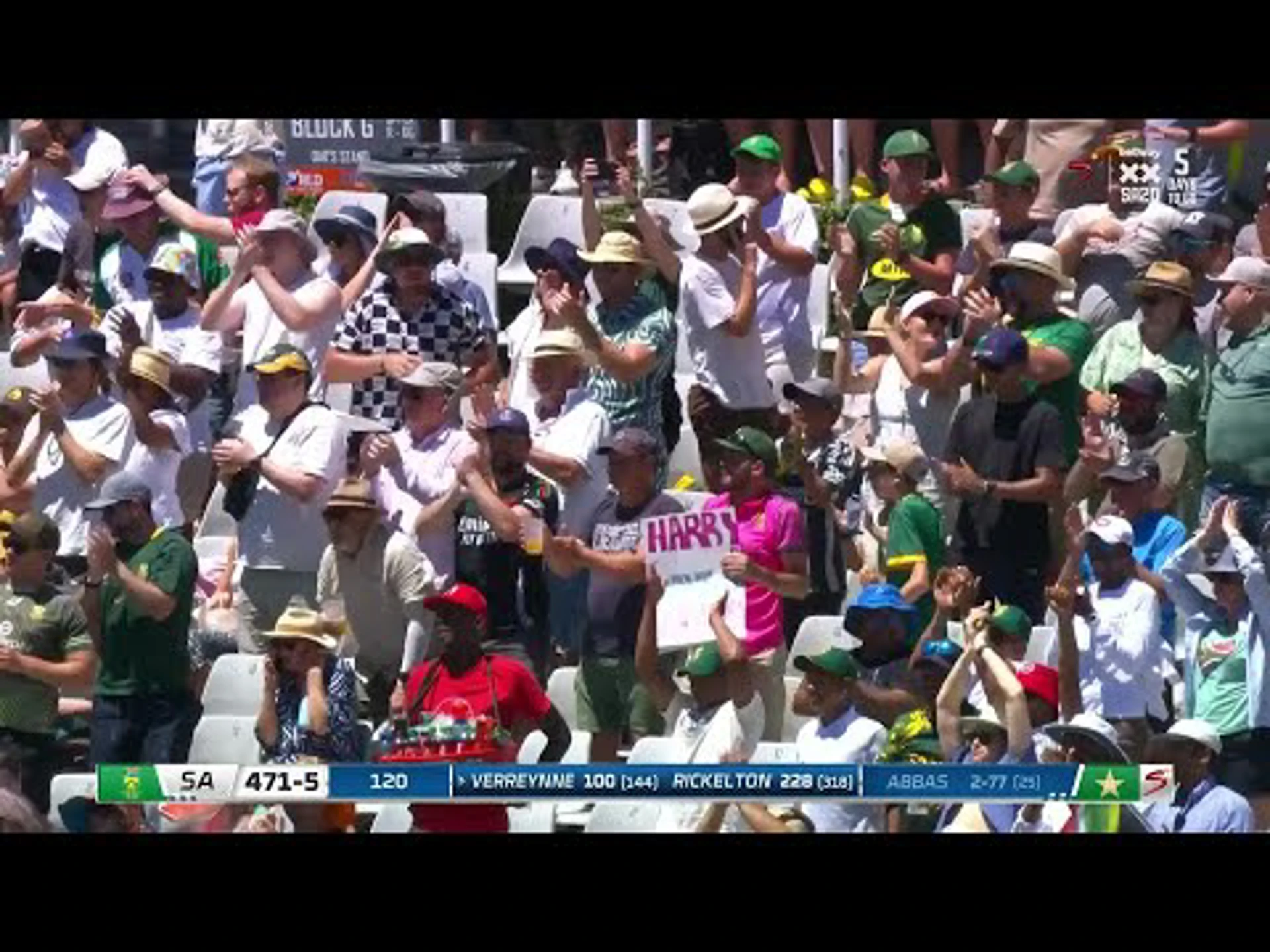 South Africa v Pakistan | 2nd Test | 1st innings | Kyle Verreynne 100