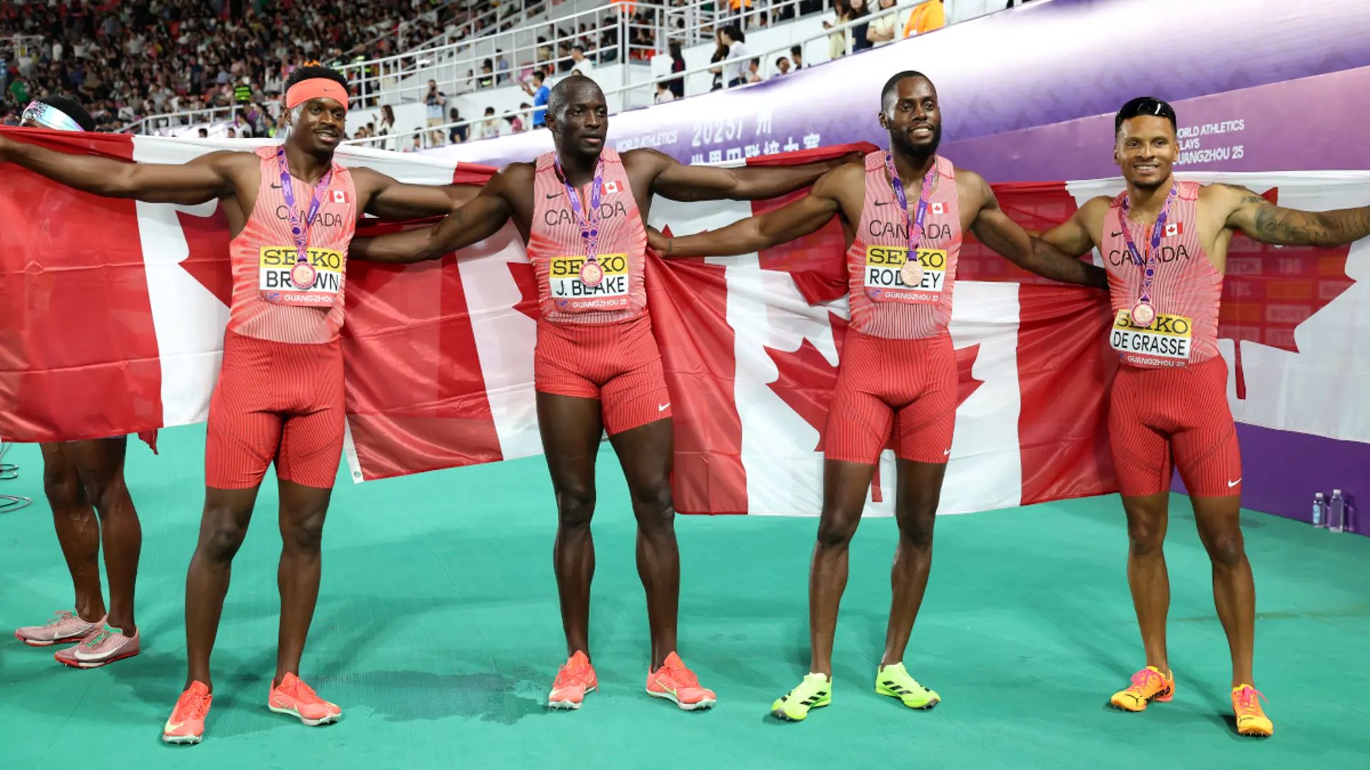 Canada crowned inaugural mixed 4x100m relay champions