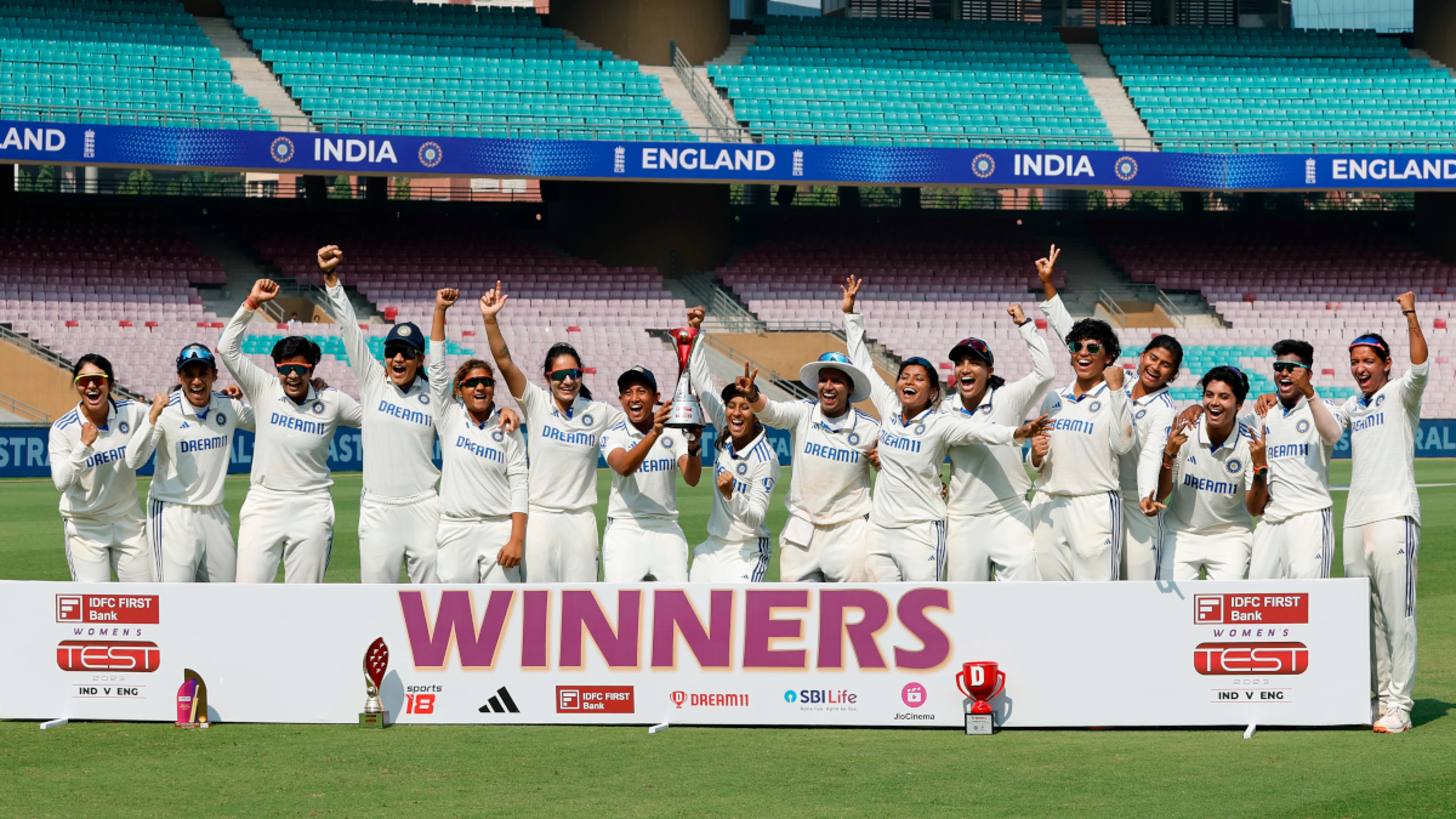 India romp home to record test win against England